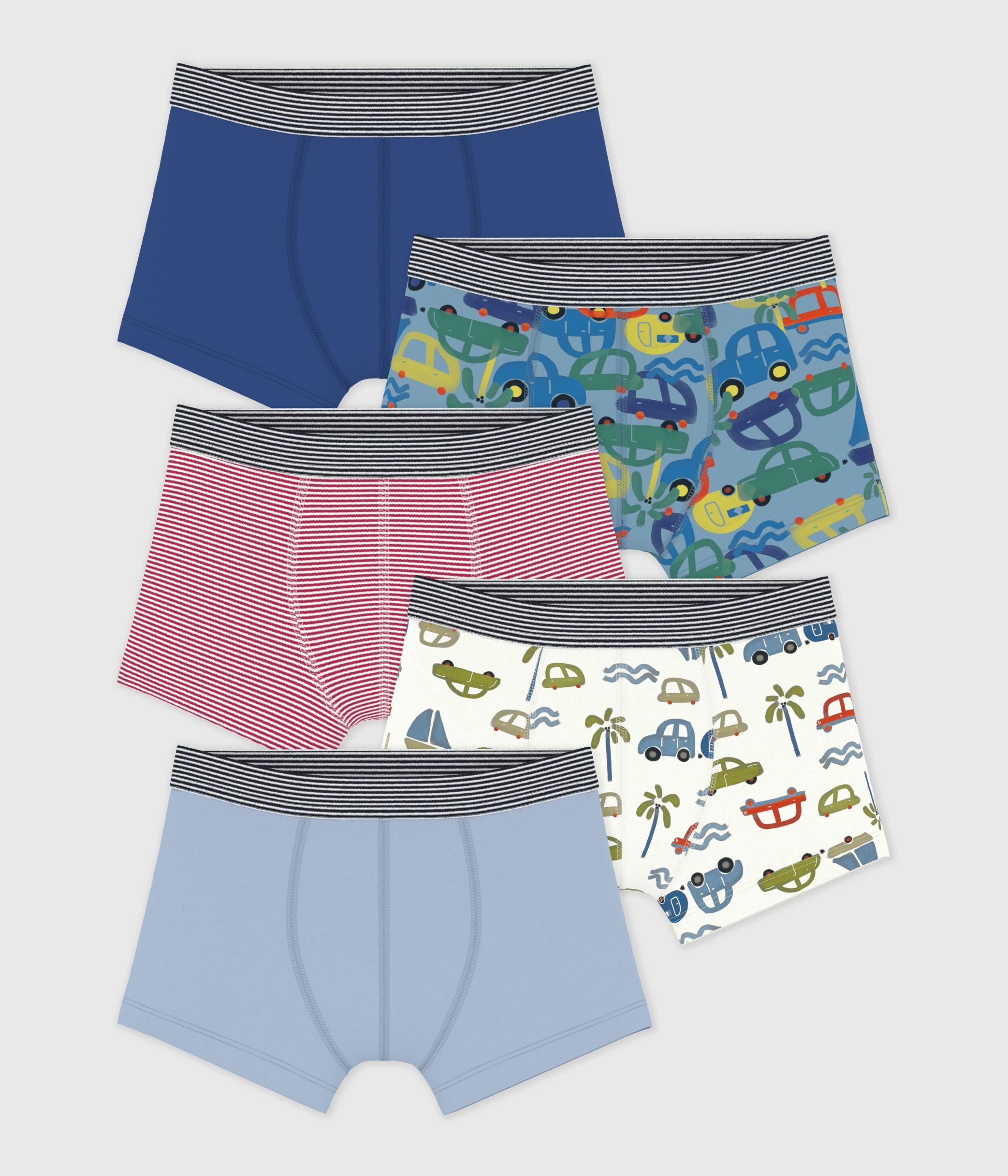 lot-de-5-boxers-enfant-en-coton-imprimé-voitures