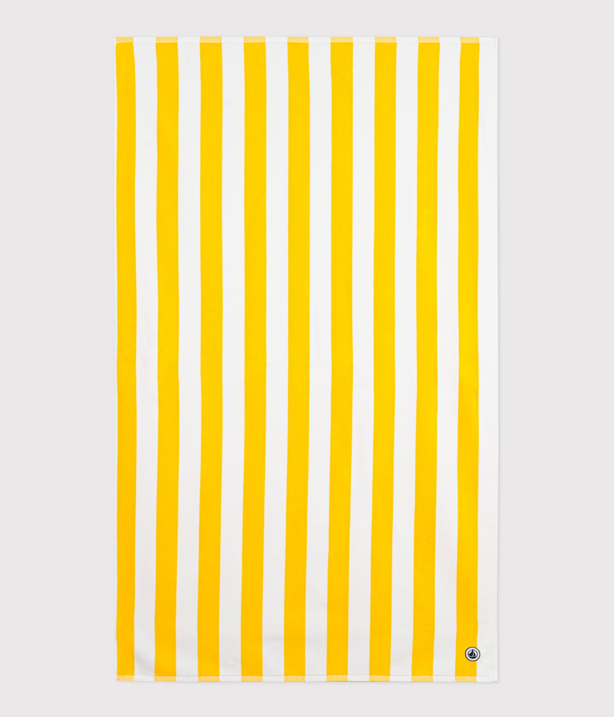 serviette-de-plage-en-cotn-éponge-à-rayures