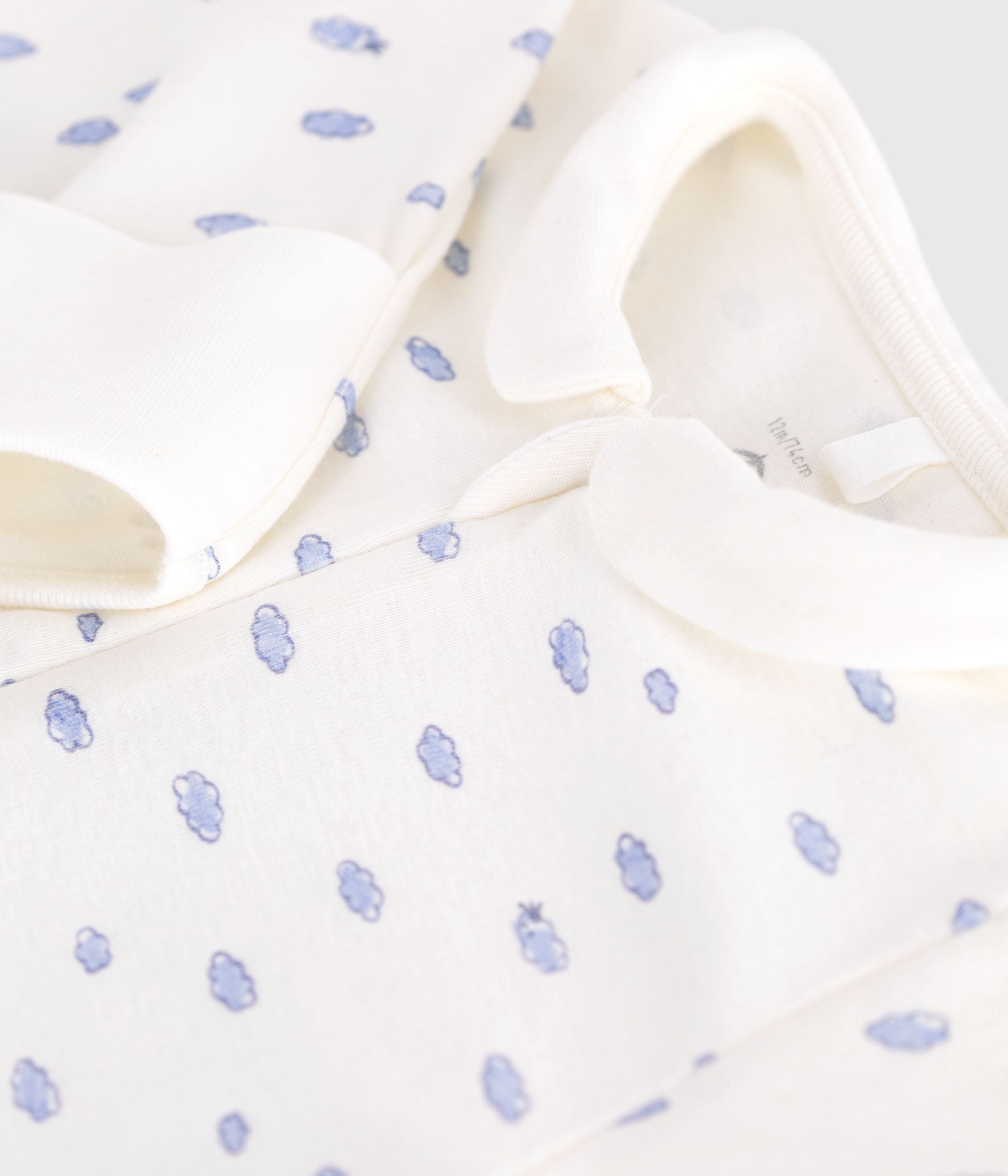 pyjama-bébé-en-coton-à-col-petit-nuages