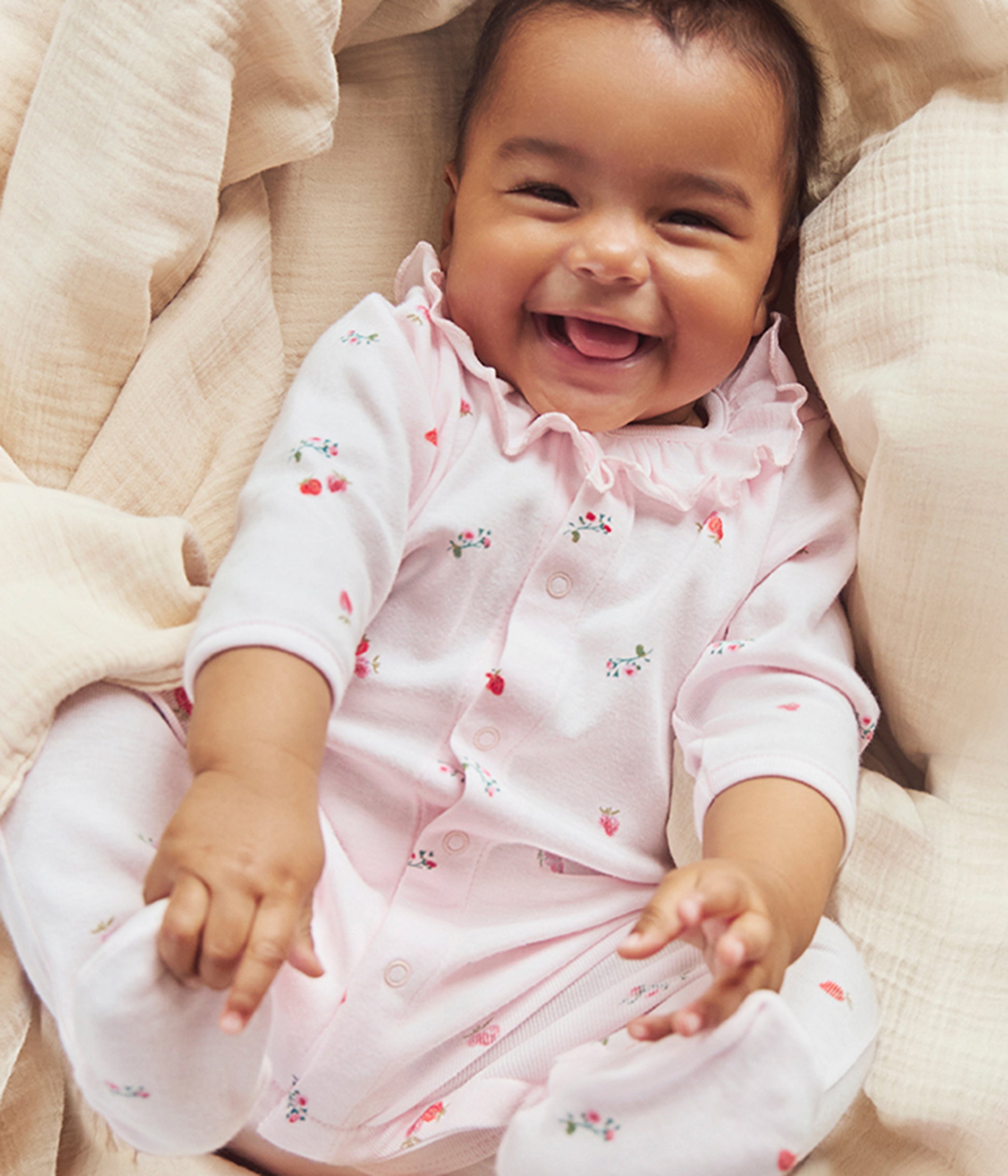 pyjama-bébé-en-coton-uni