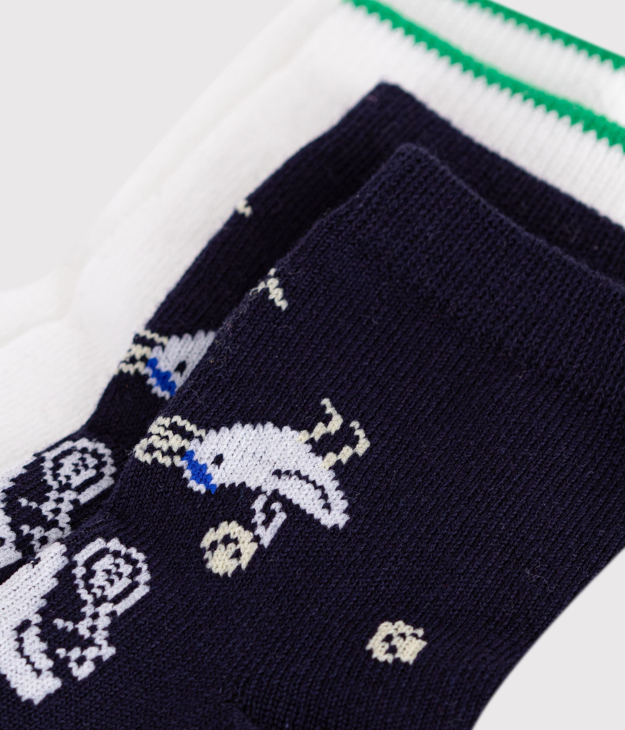 lot-de-2-paires-de-chaussettes-bébé-en-coton-mouettes-et-rayures