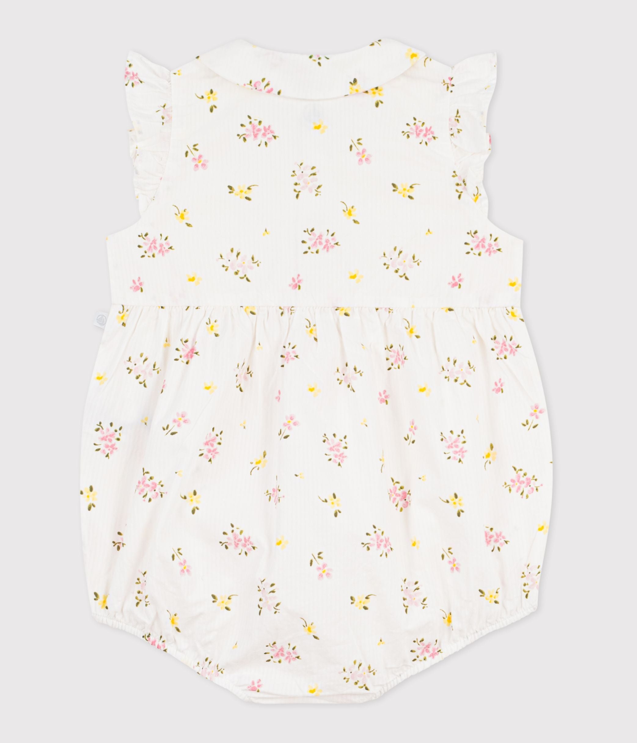 barboteuse-bébé-en-coton,-imprimée-fleurs