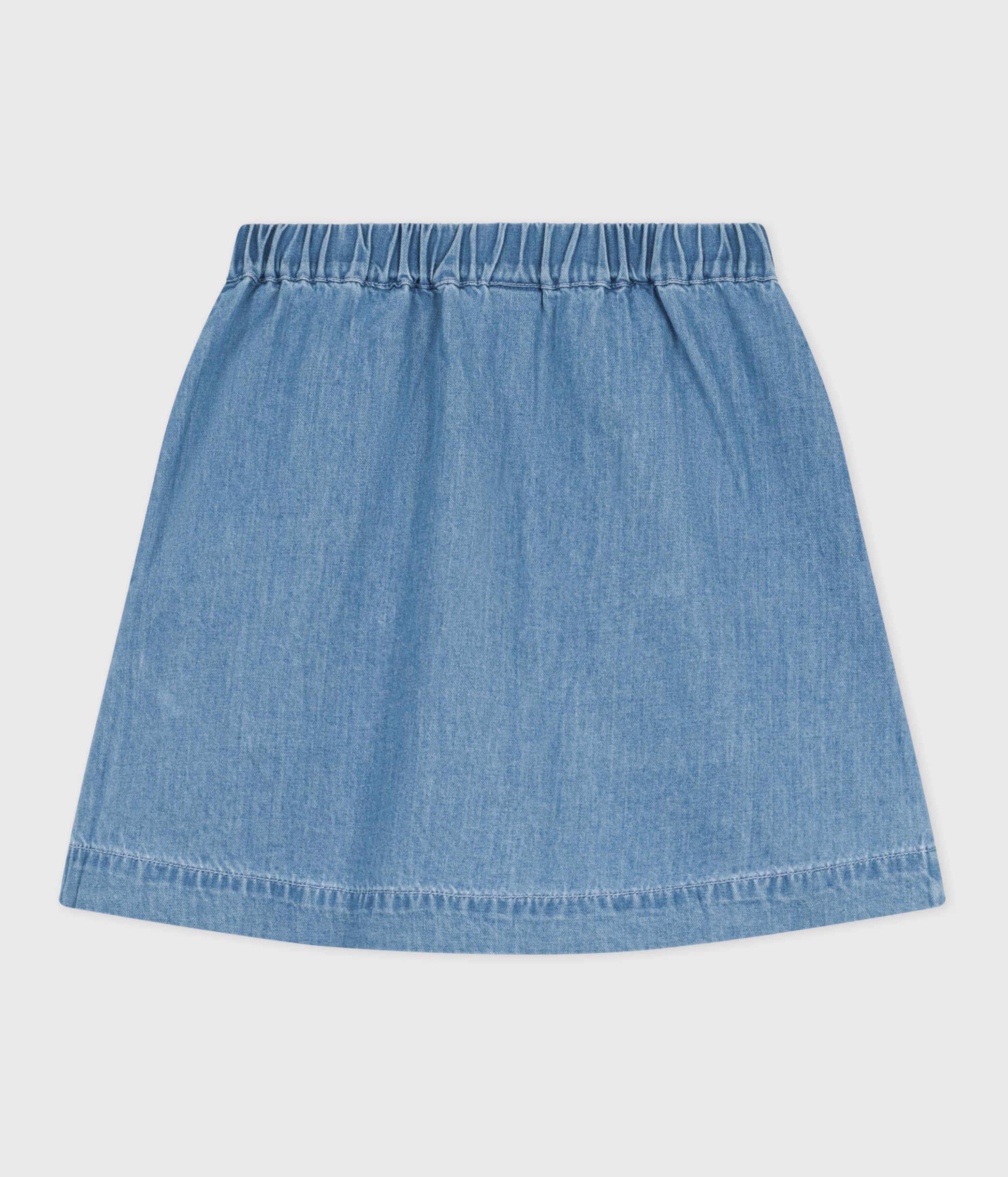 jupe-enfant-courte-en-coton-unie