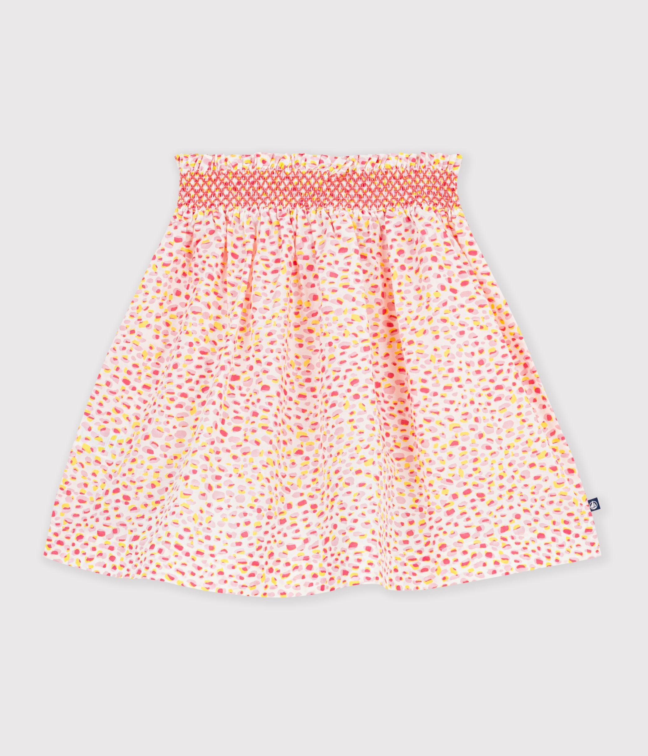 jupe-enfant-courte-en-coton-imprimée