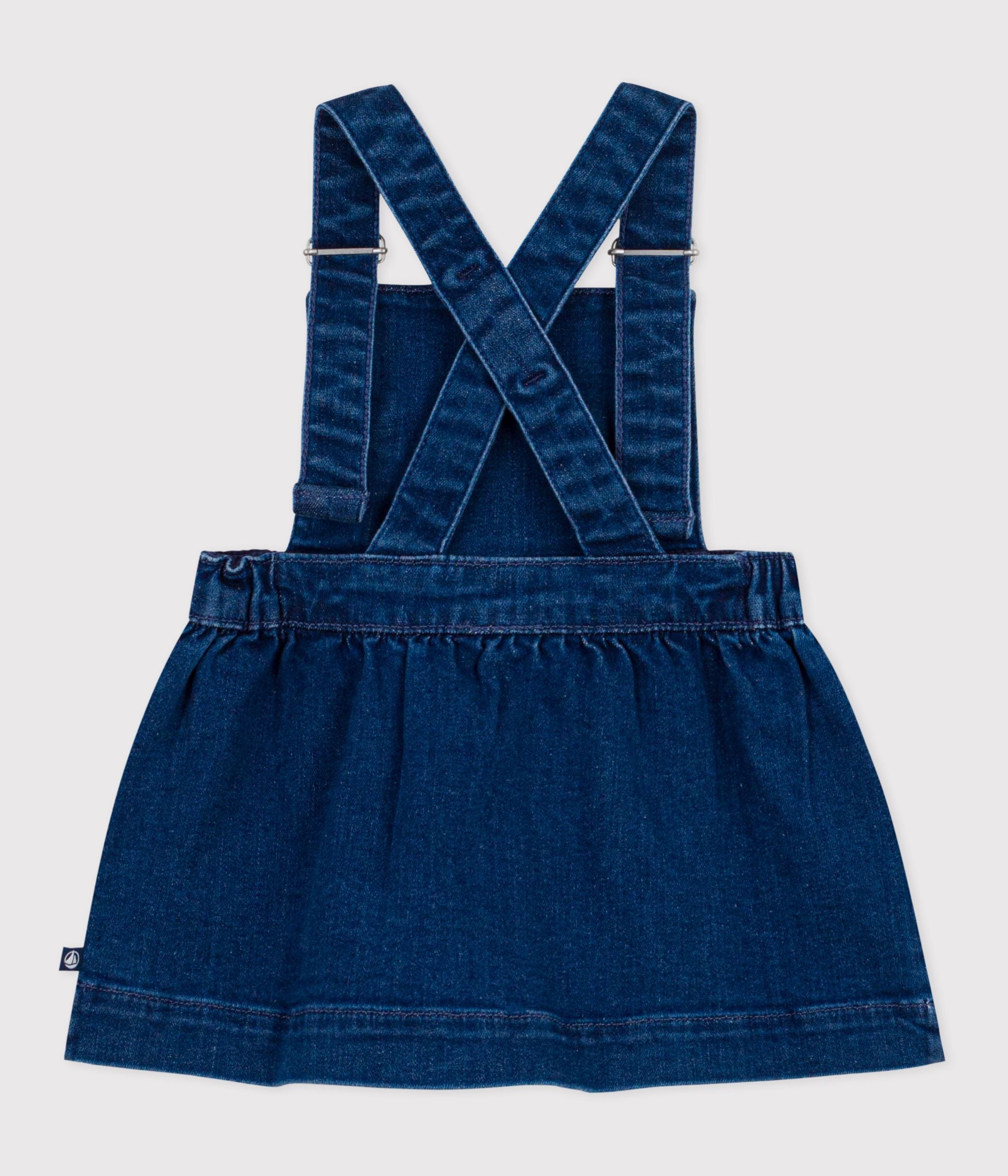robe-salopette-bébé-en-denim