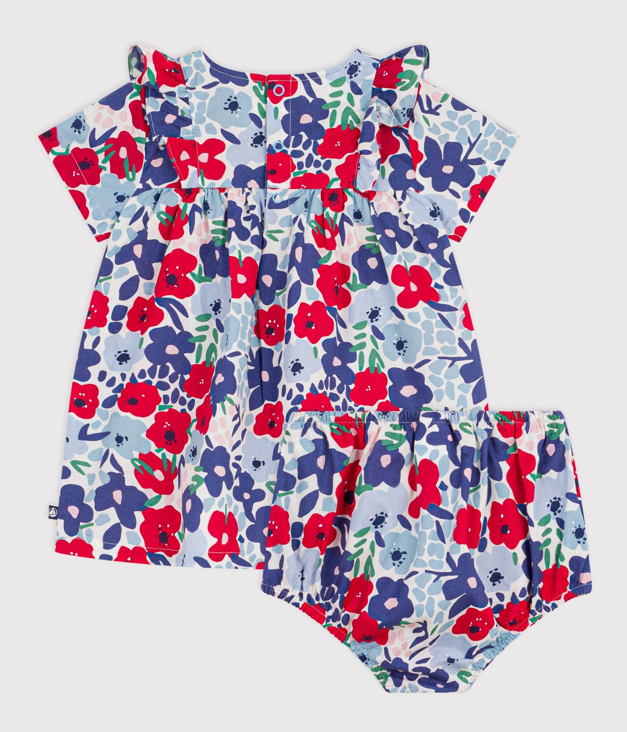 robe-bébé-en-coton-manches-courtes-et-son-bloomer-imprimés-fleurs