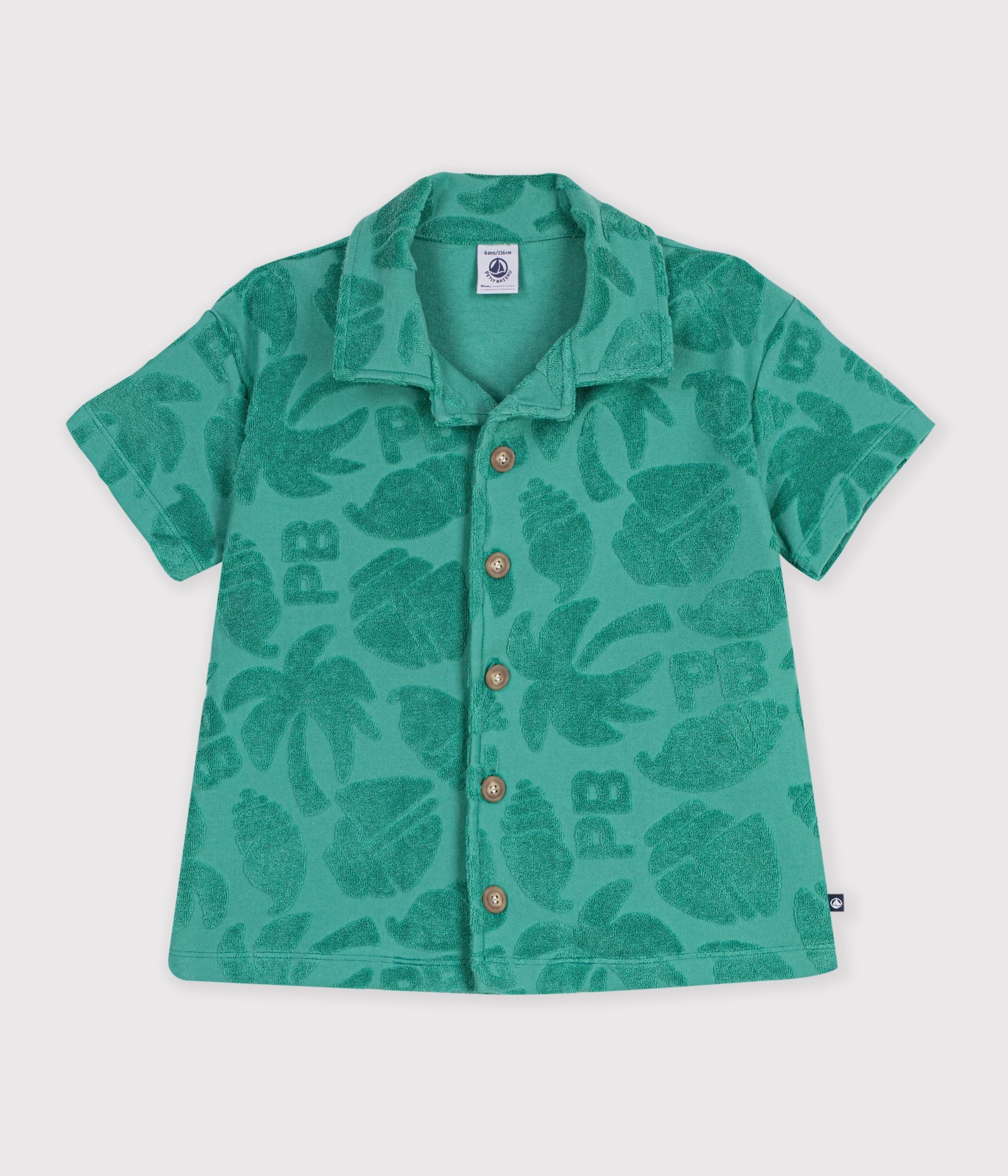 chemise-enfant-en-coton-à-manches-courtes