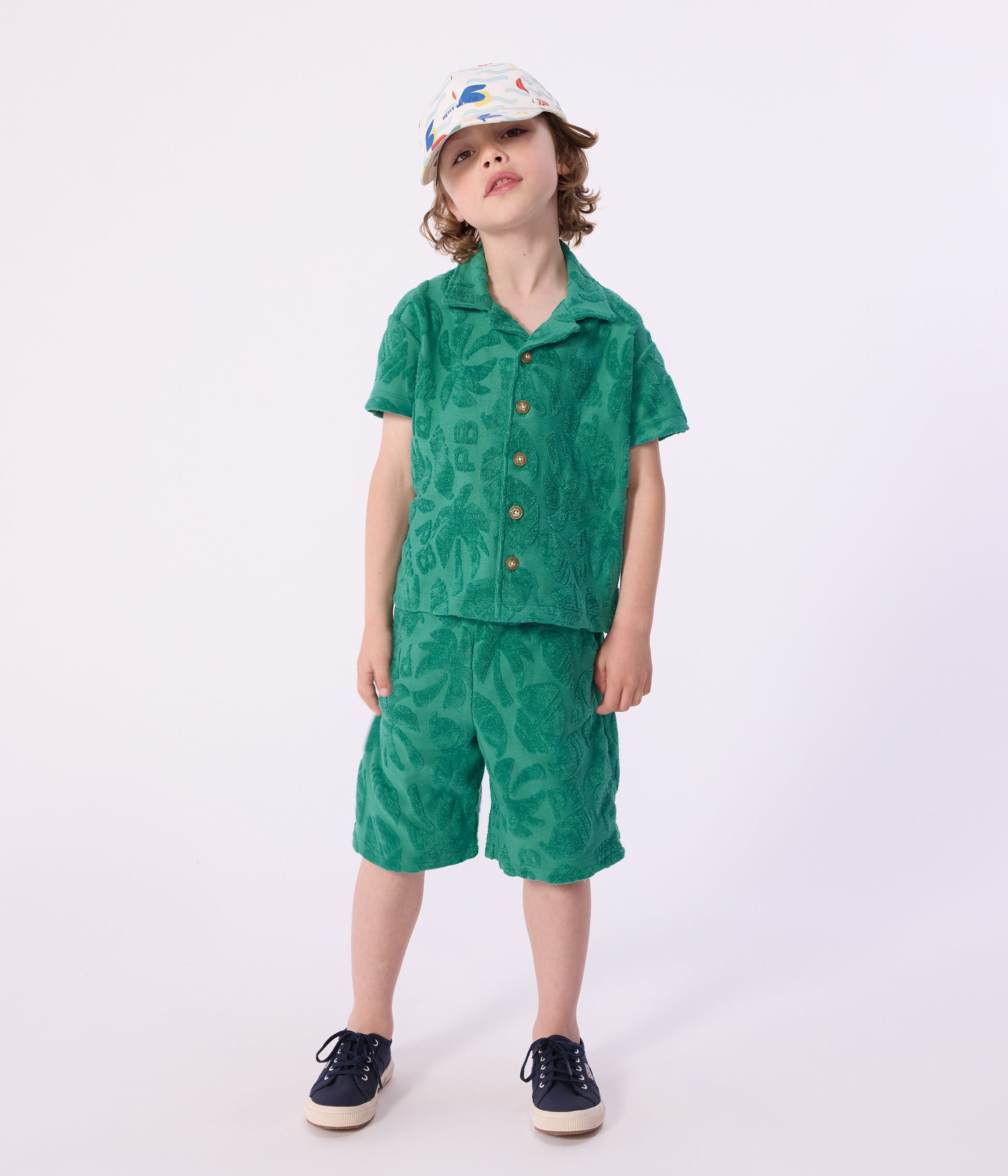 chemise-enfant-en-coton-à-manches-courtes