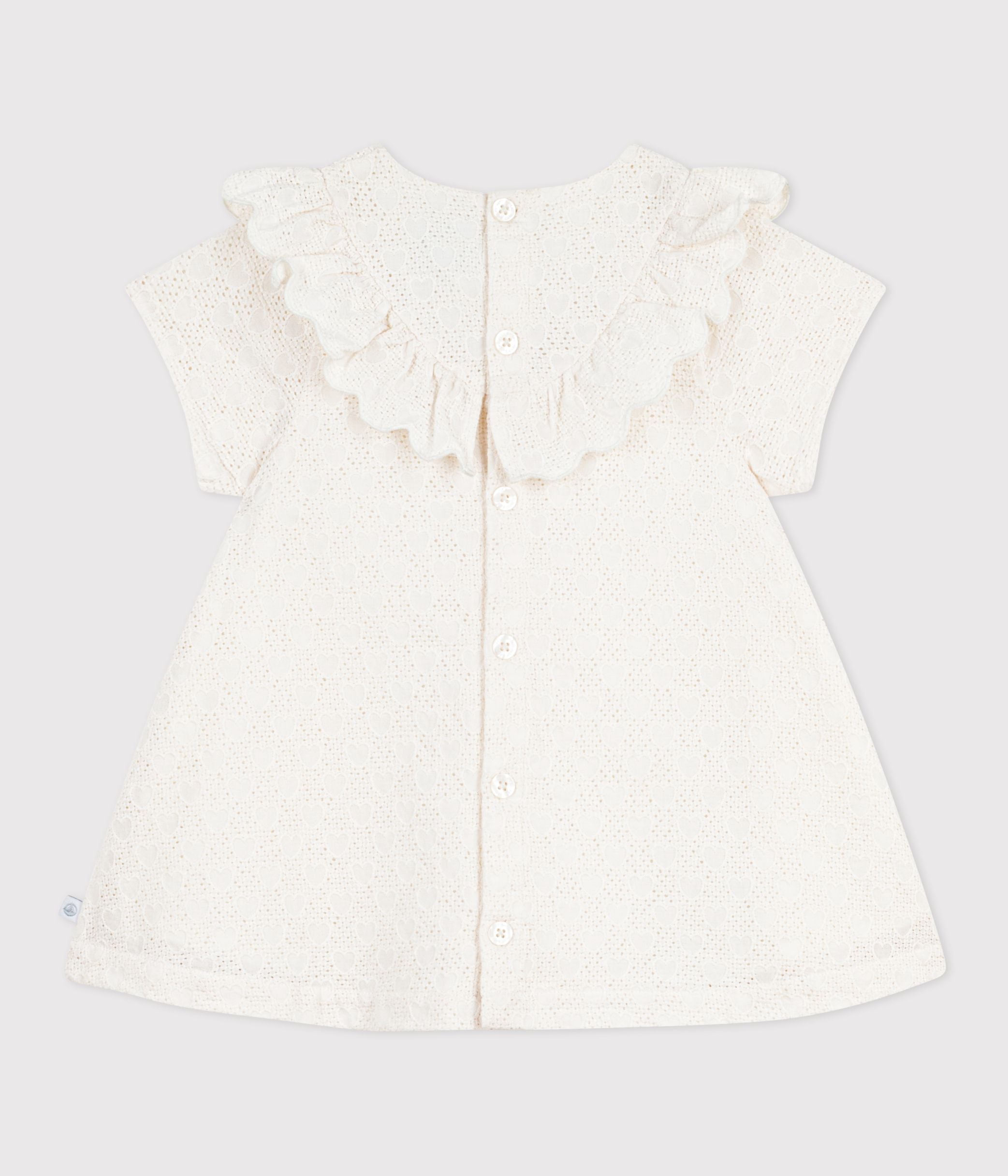 robe-bébé-en-broderie-anglaise-manches-courtes,-motifs-coeurs