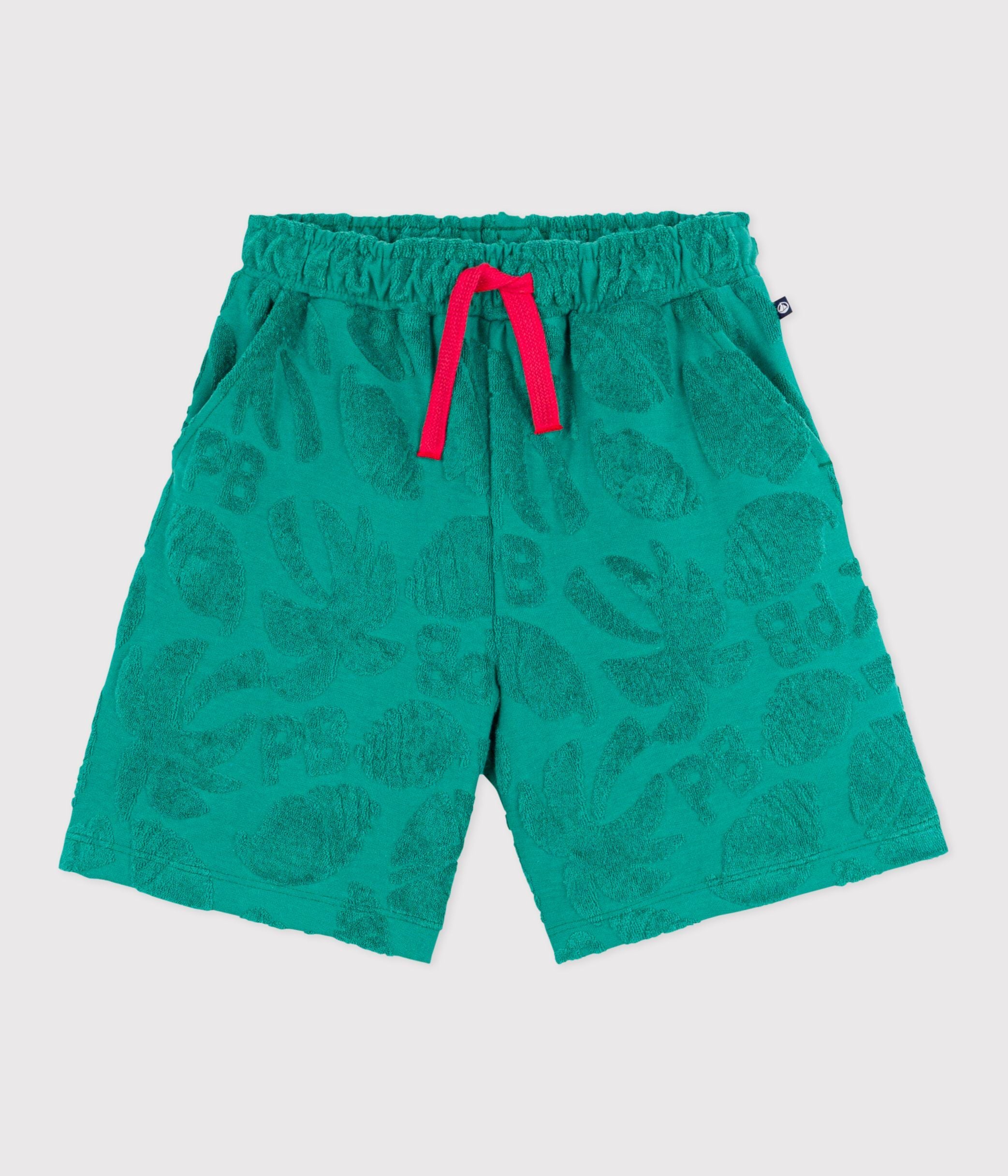 bermuda-short-enfant-en-coton-uni-imprimé