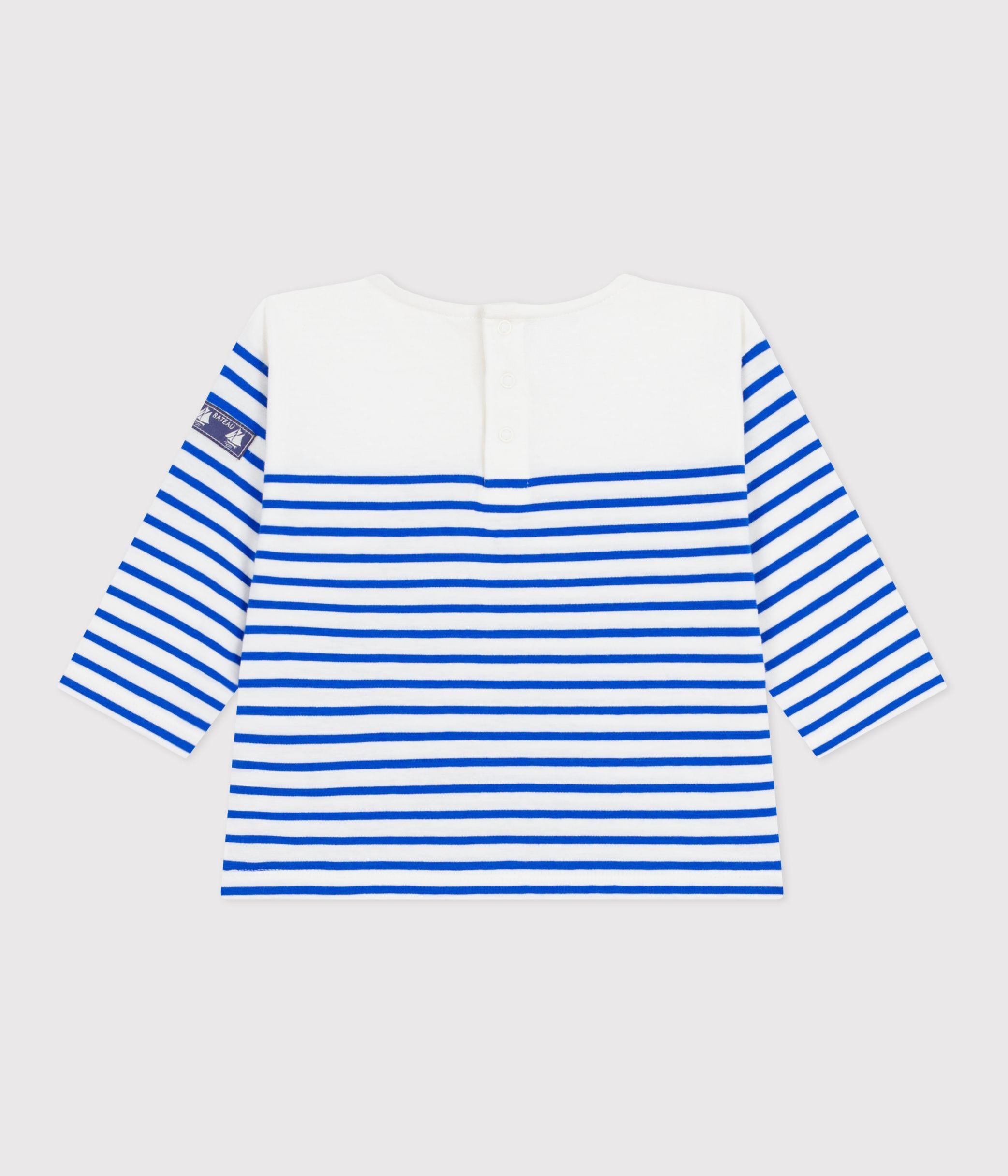tee-shirt-marinière-bébé-en-coton-manches-longues
