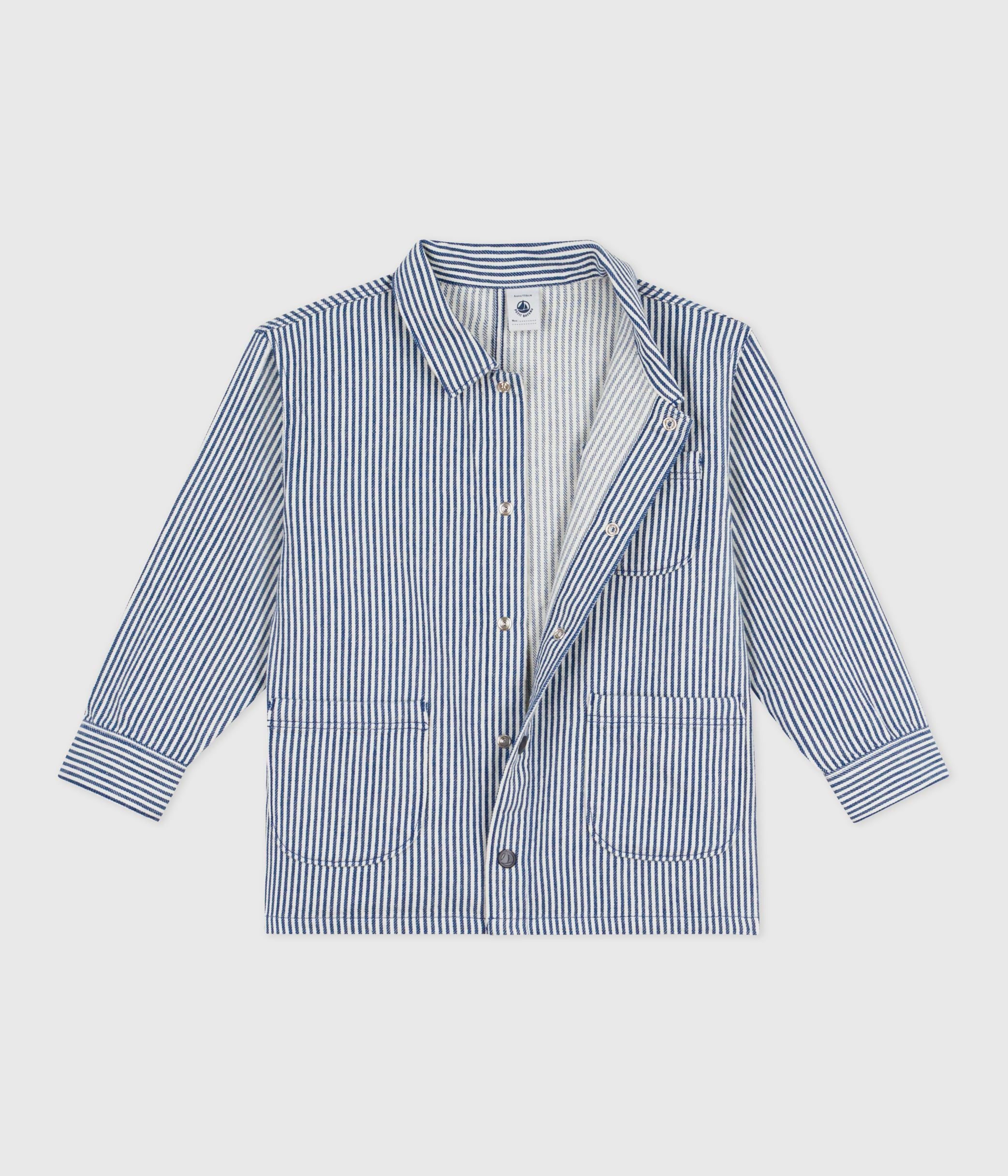 veste-enfant-en-coton-à-rayures