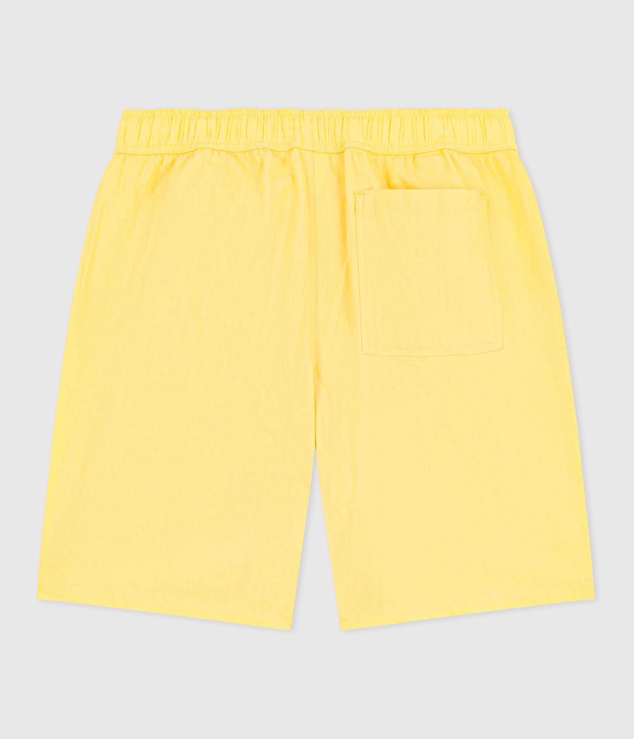 bermuda-short-enfant-en-coton-uni