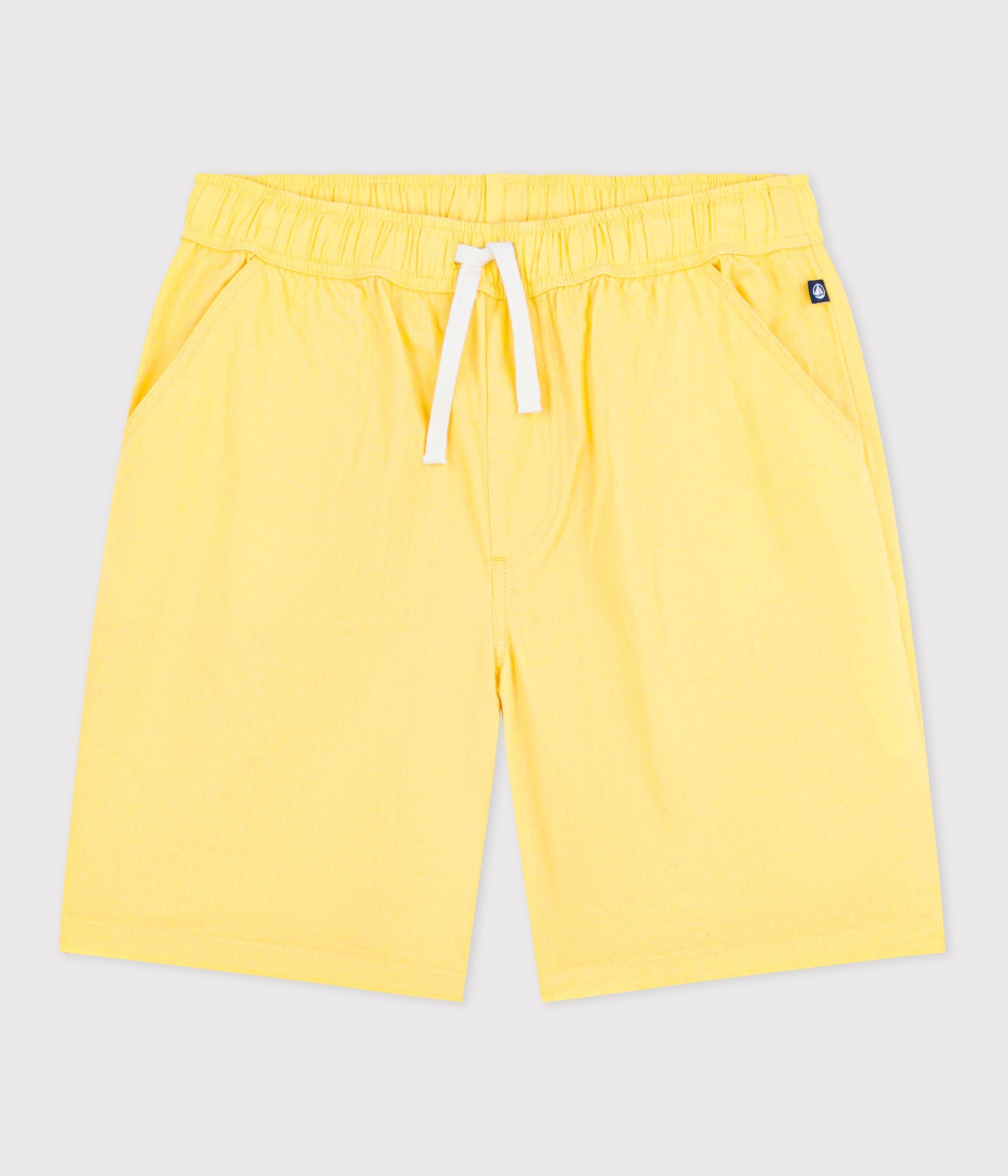 bermuda-short-enfant-en-coton-uni