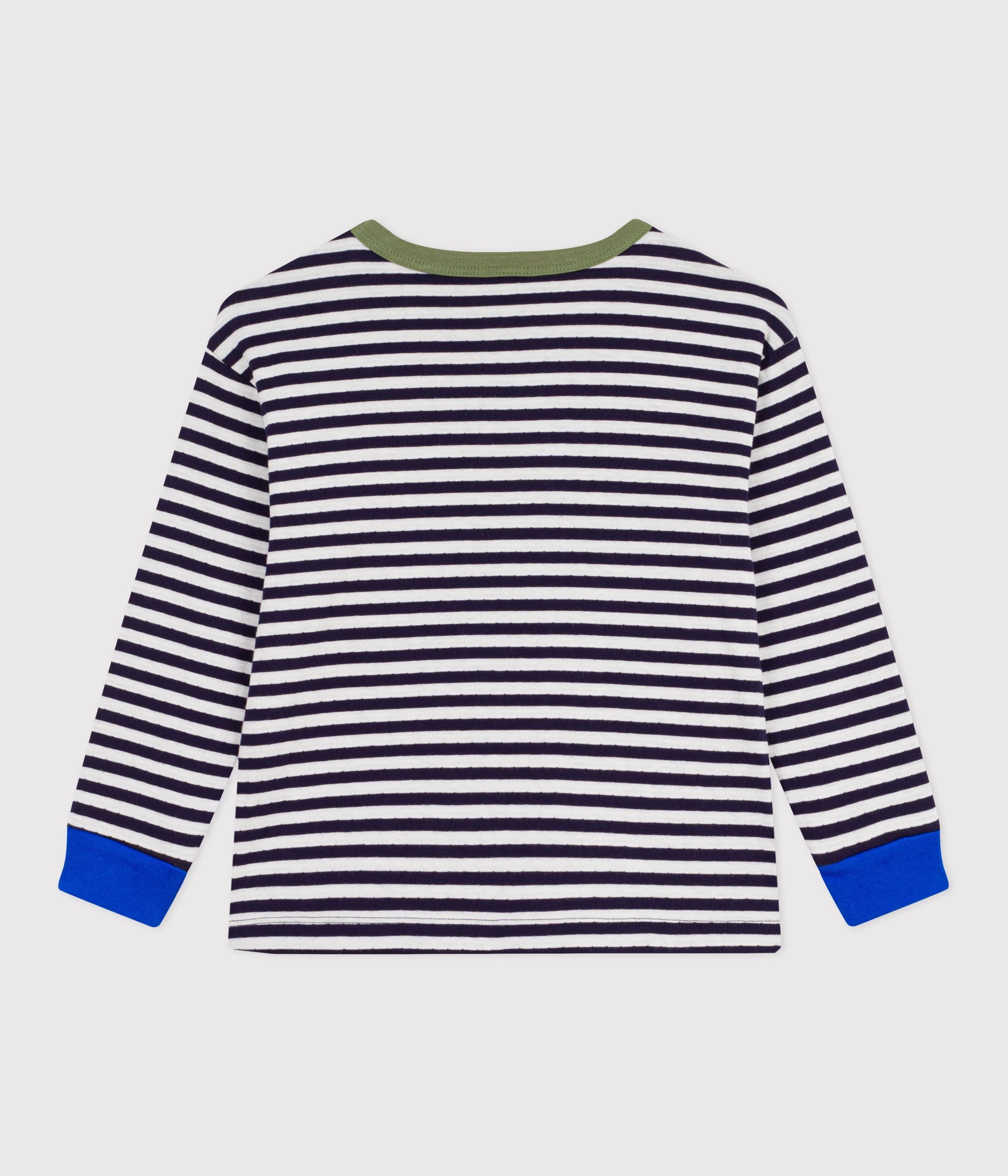 tee-shirt-enfant-manches-longues-en-coton-à-rayures