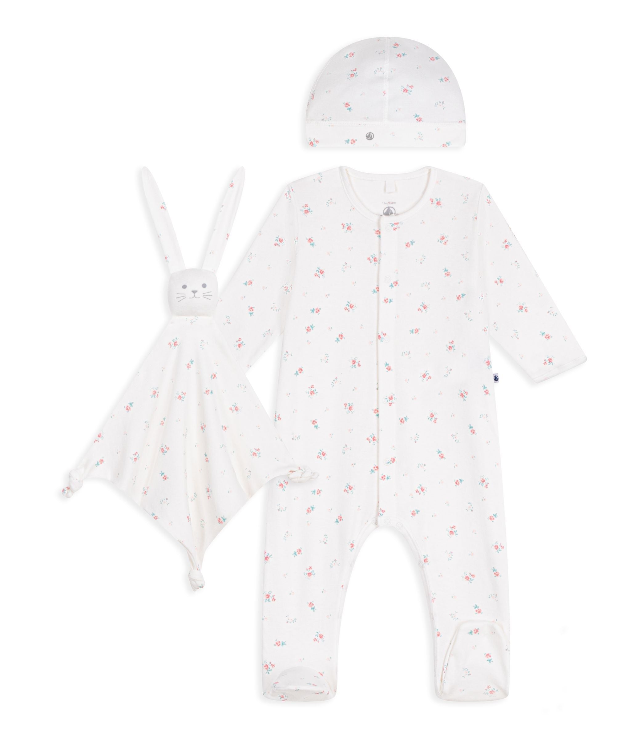 coffret-cadeau-naissance-en-coton-imprimé-fleuri