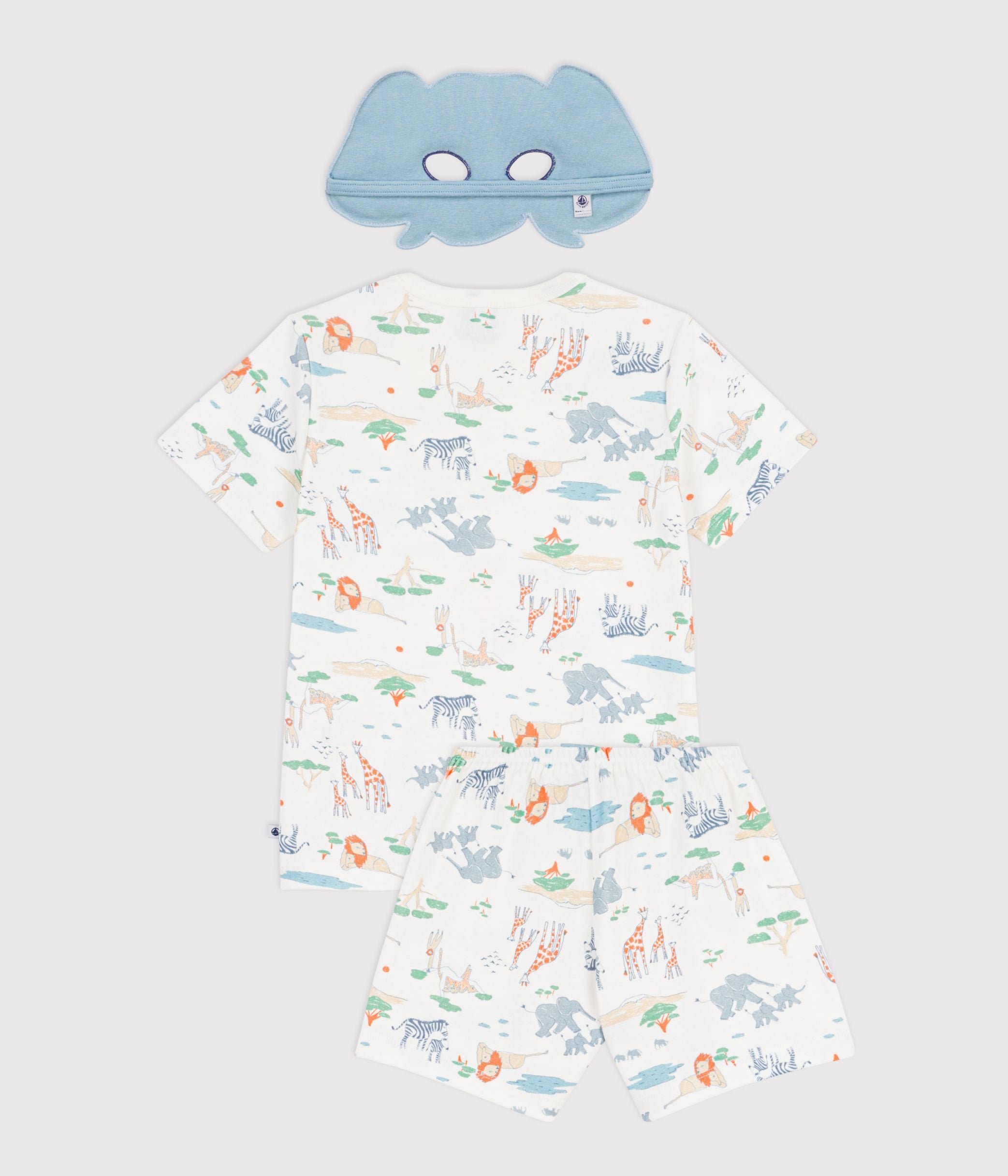 pyjama-short-déguisement-enfant-en-coton-imprimé-savane