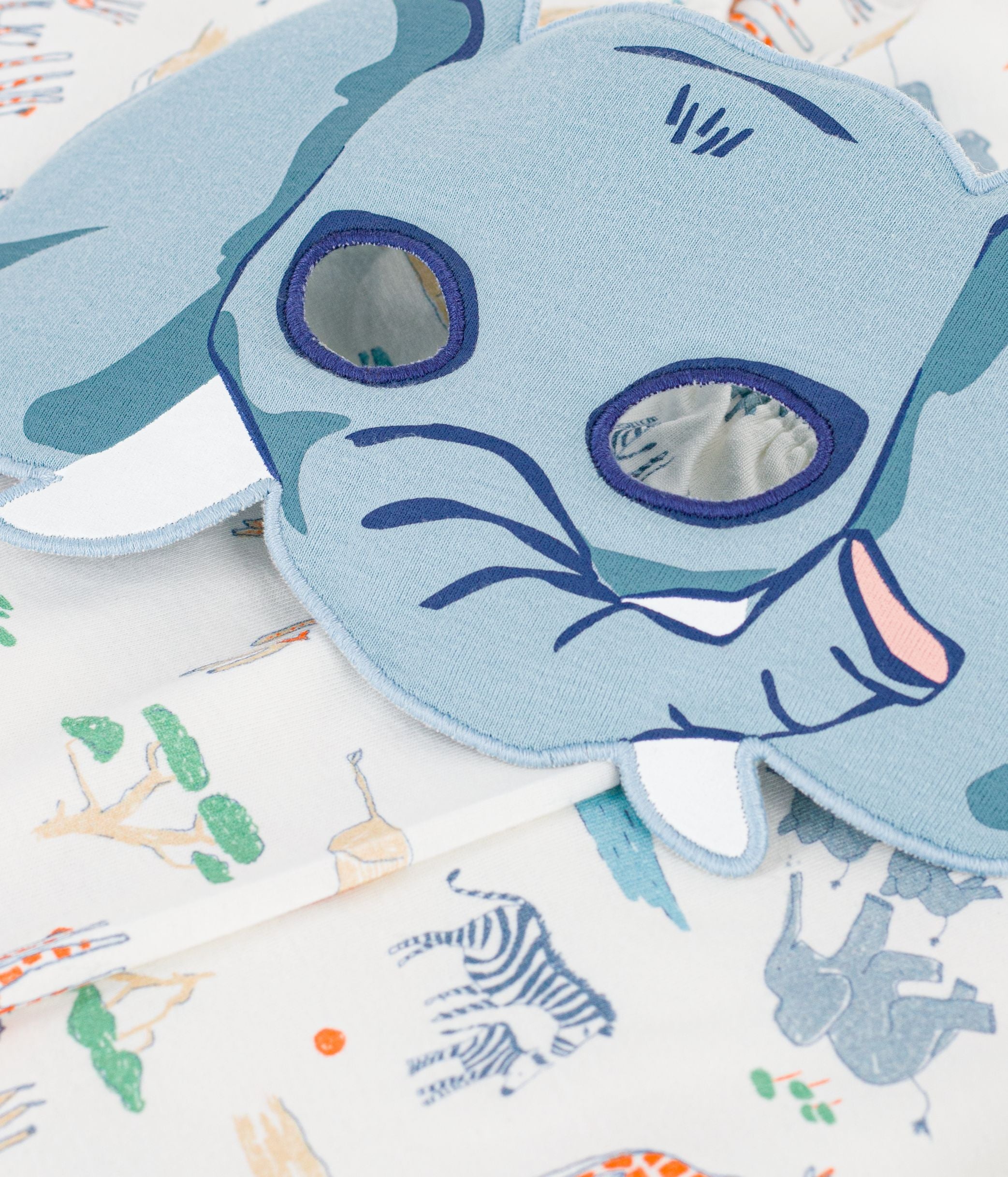 pyjama-short-déguisement-enfant-en-coton-imprimé-savane