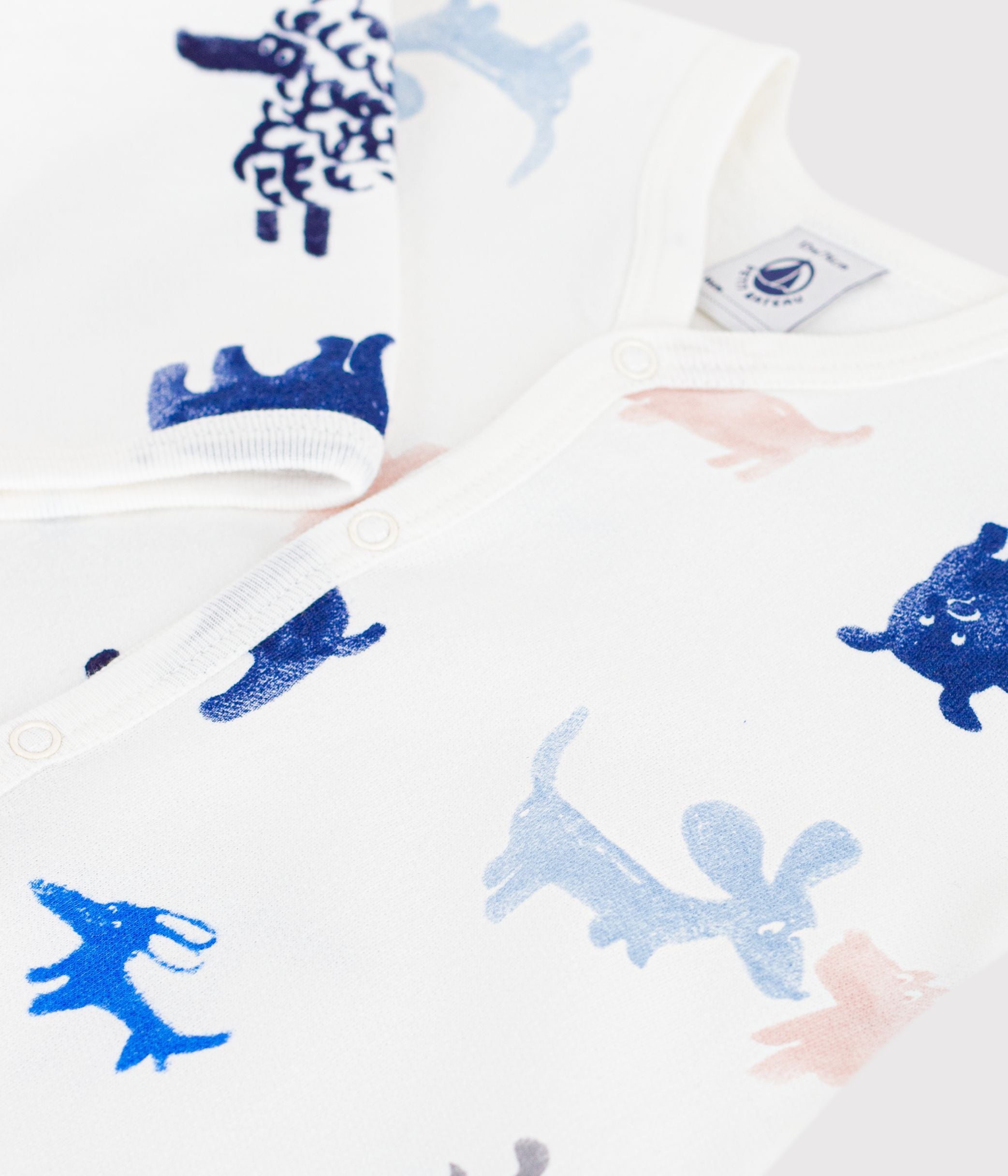 pyjama-bébé-en-molleton-gratté-imprimé-chien