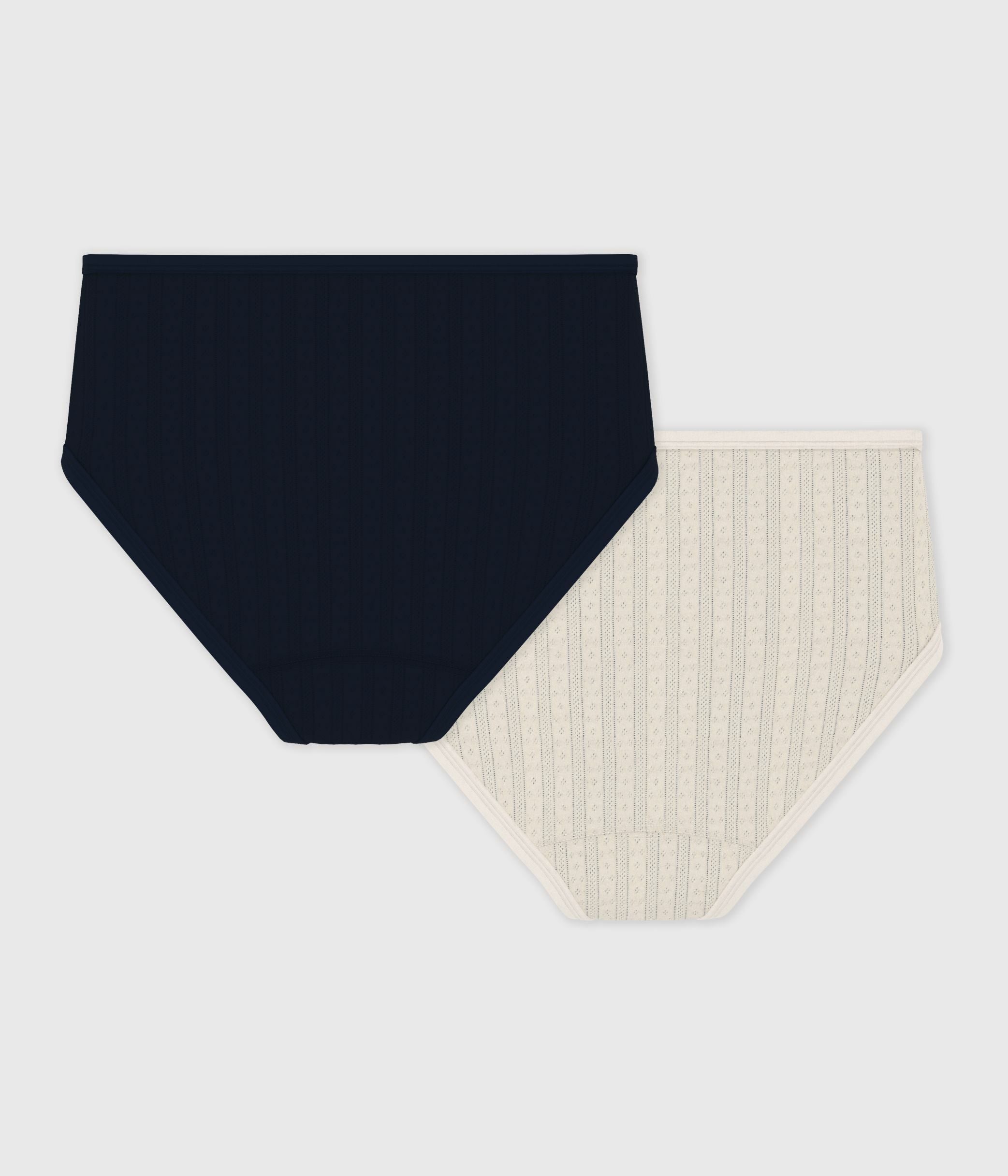 lot-de-2-culottes-taille-haute-femme-en-coton-ajouré