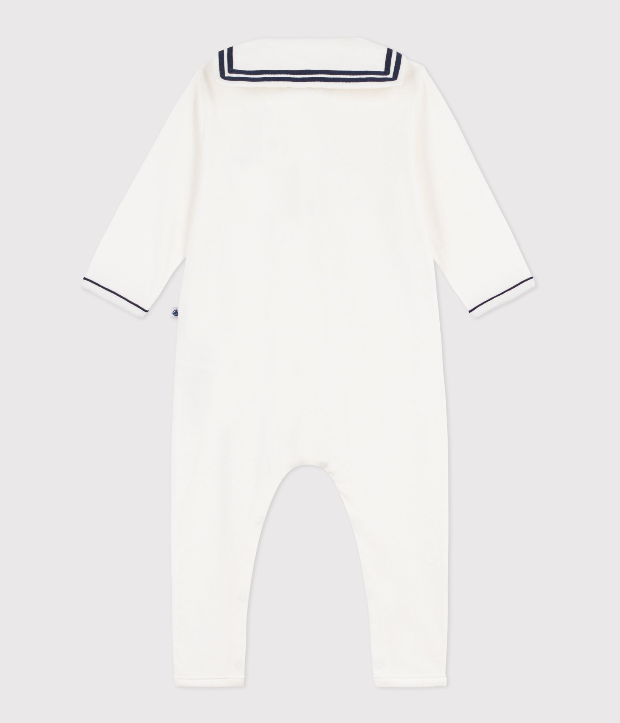pyjama-bébé-sans-pieds-en-coton-à-col-vareuse