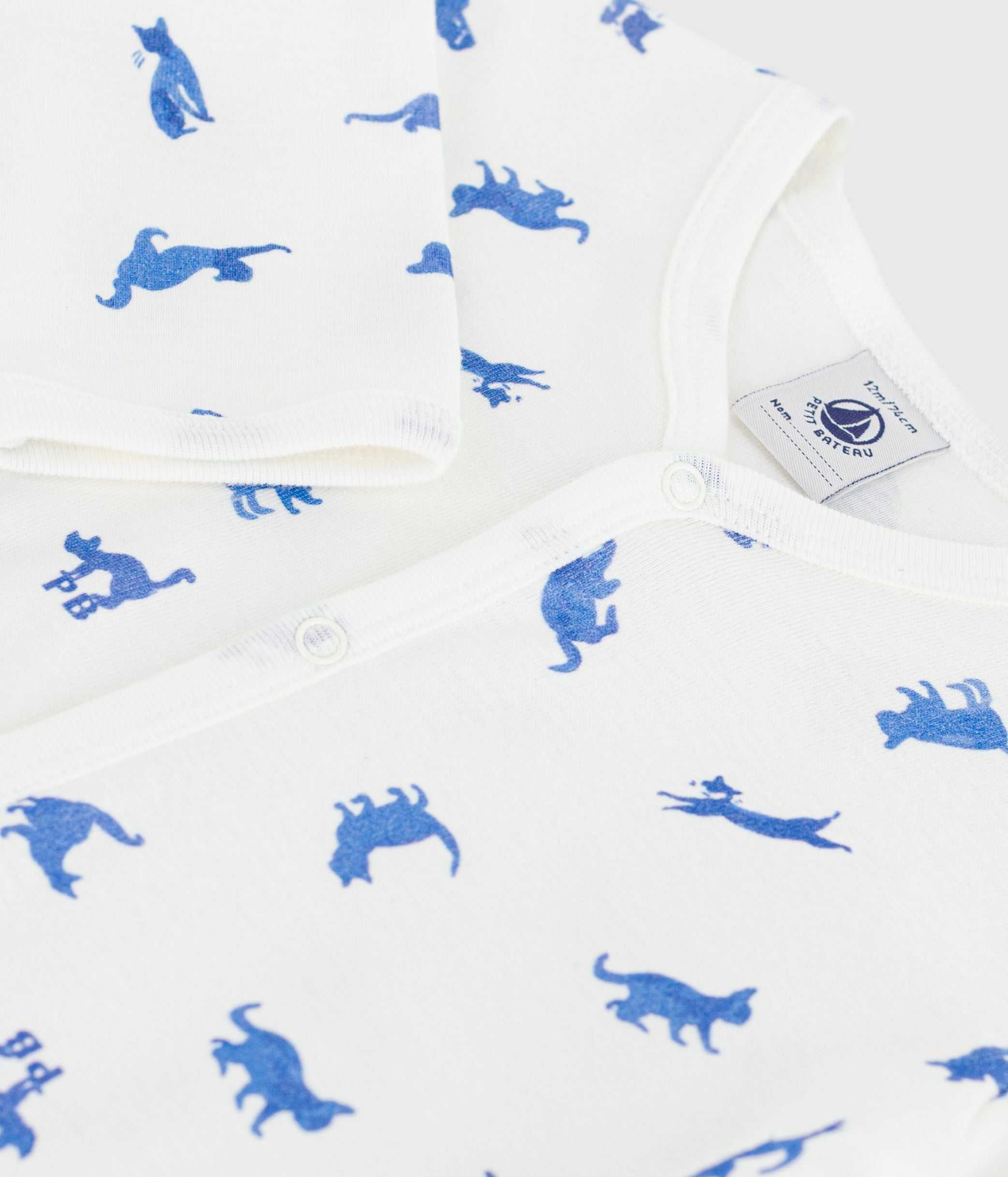 pyjama-bébé-en-coton-sans-pieds-imprimé-chats