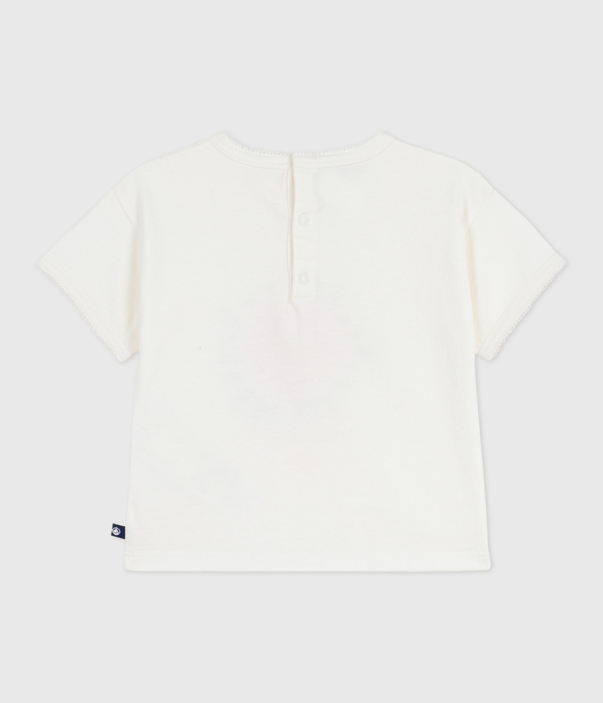 tee-shirt-bébé-en-coton-à-manches-courtes,-motif-fleur