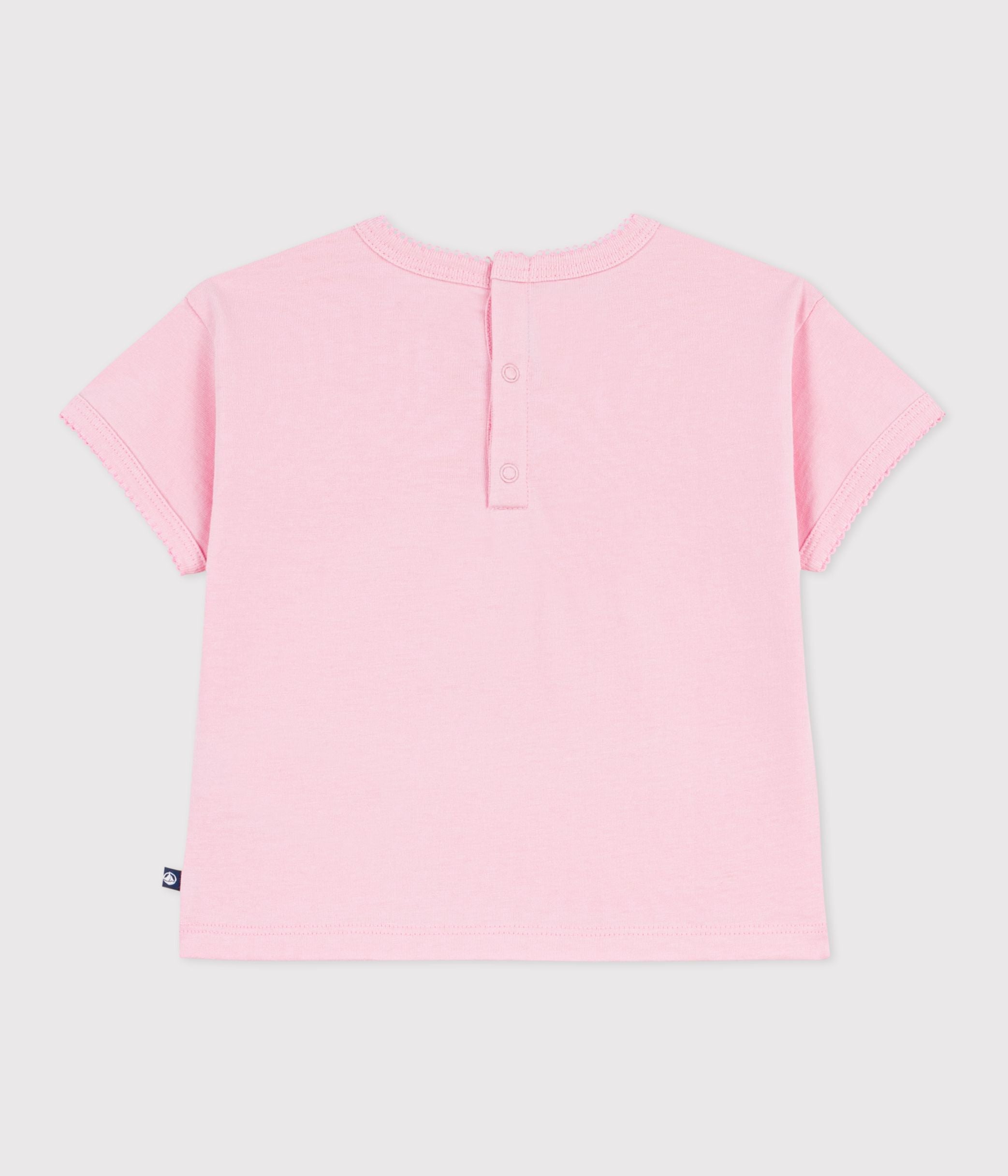 tee-shirt-bébé-en-coton-à-manches-courtes,-motif-fleur