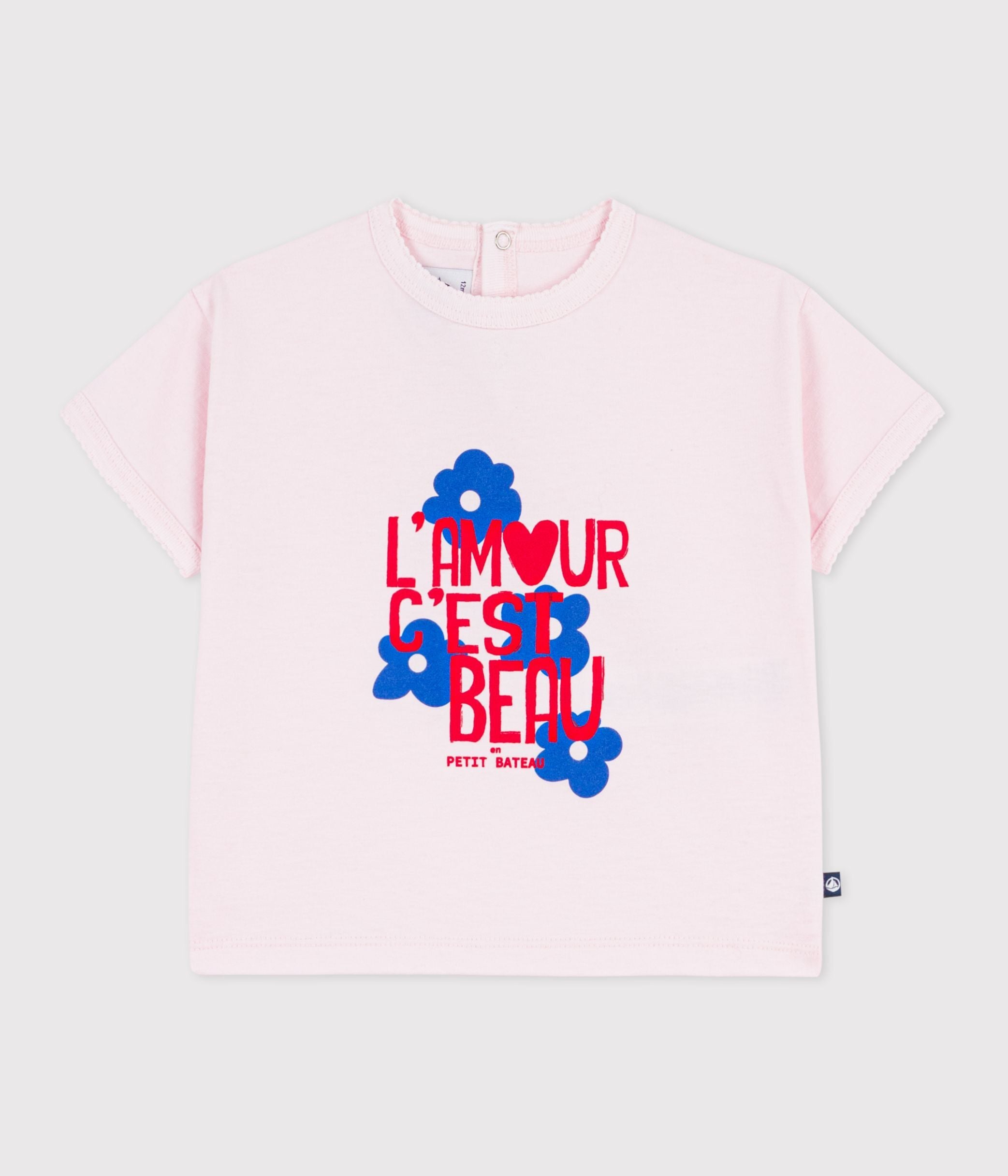 tee-shirt-bébé-en-coton-à-manches-courtes-à-motif