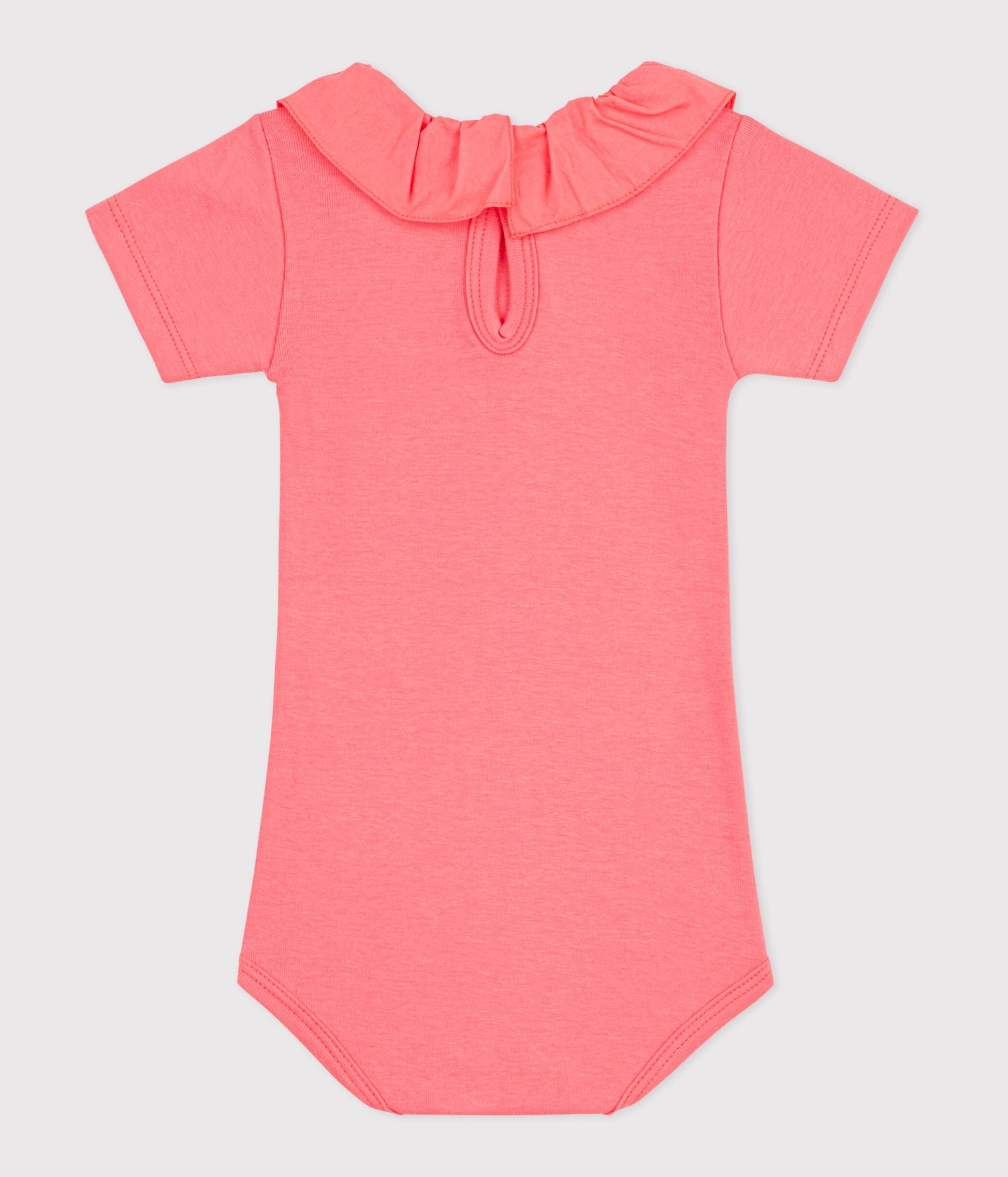body-bébé-à-col-en-coton,-uni