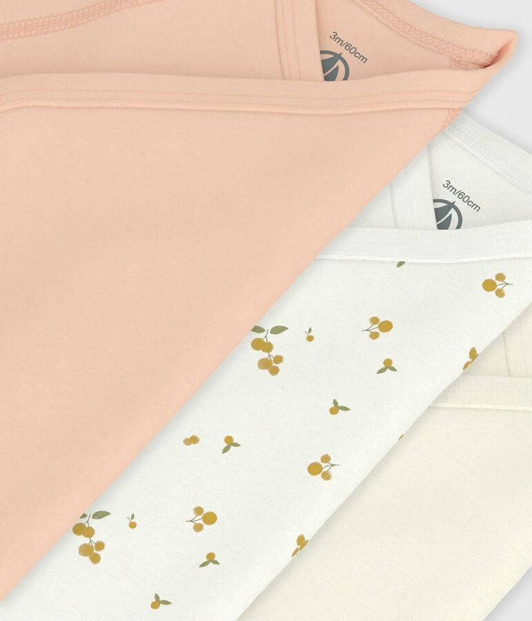 lot-de-3-bodies-croisés-manches-courtes-en-coton-imprimé-bébé