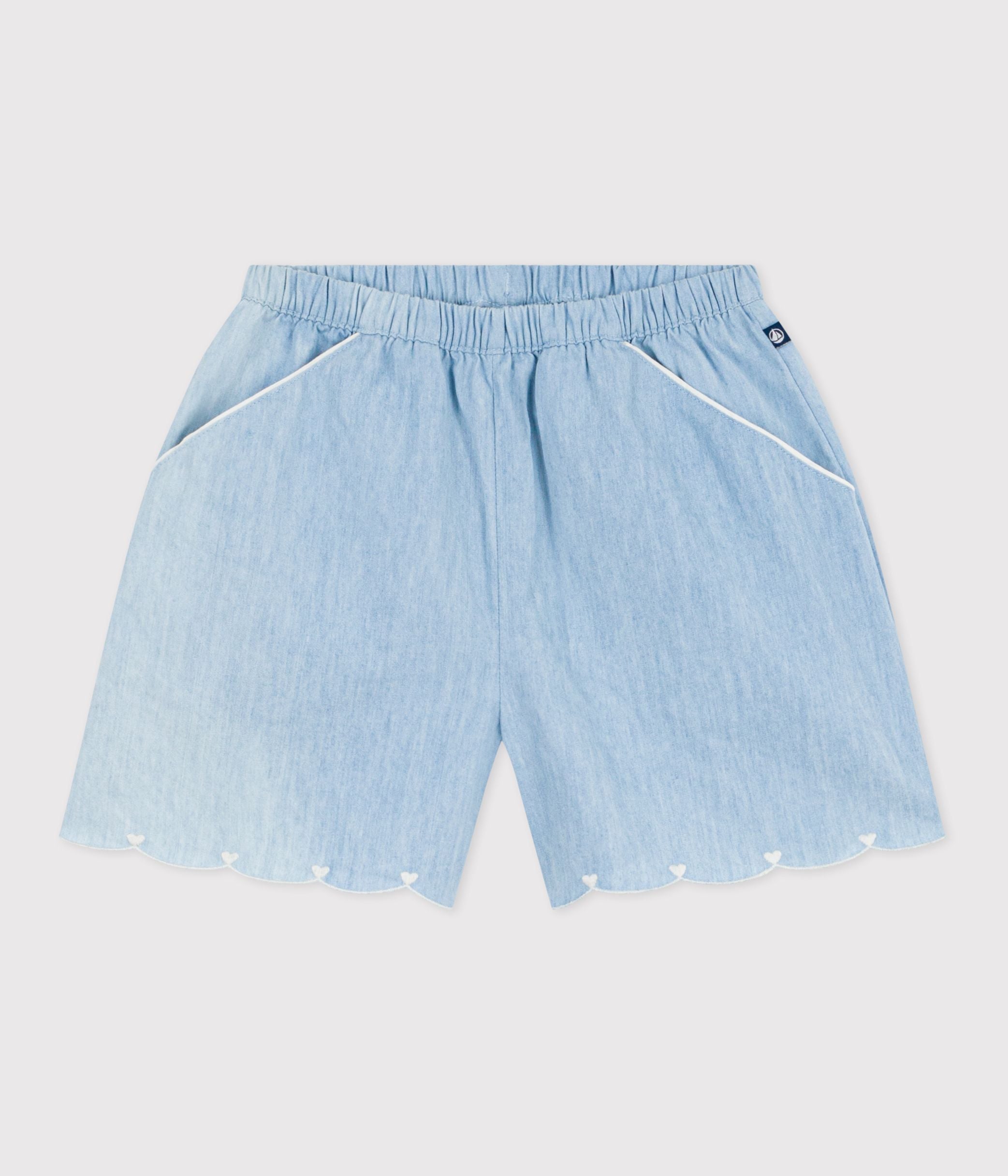 short-enfant-en-coton-uni
