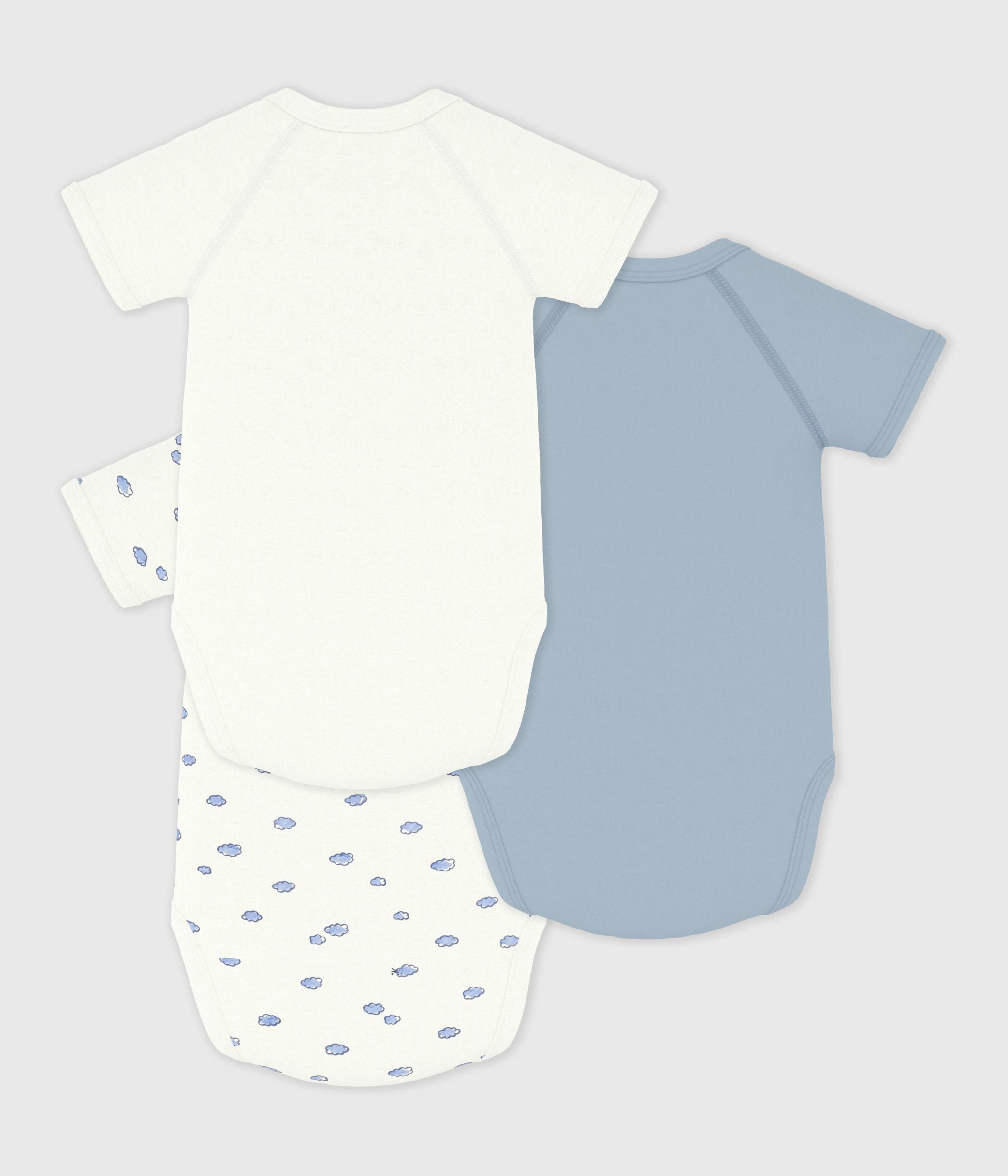 lot-de-3-bodies-croisés-manches-courtes-en-coton-imprimé-bébé