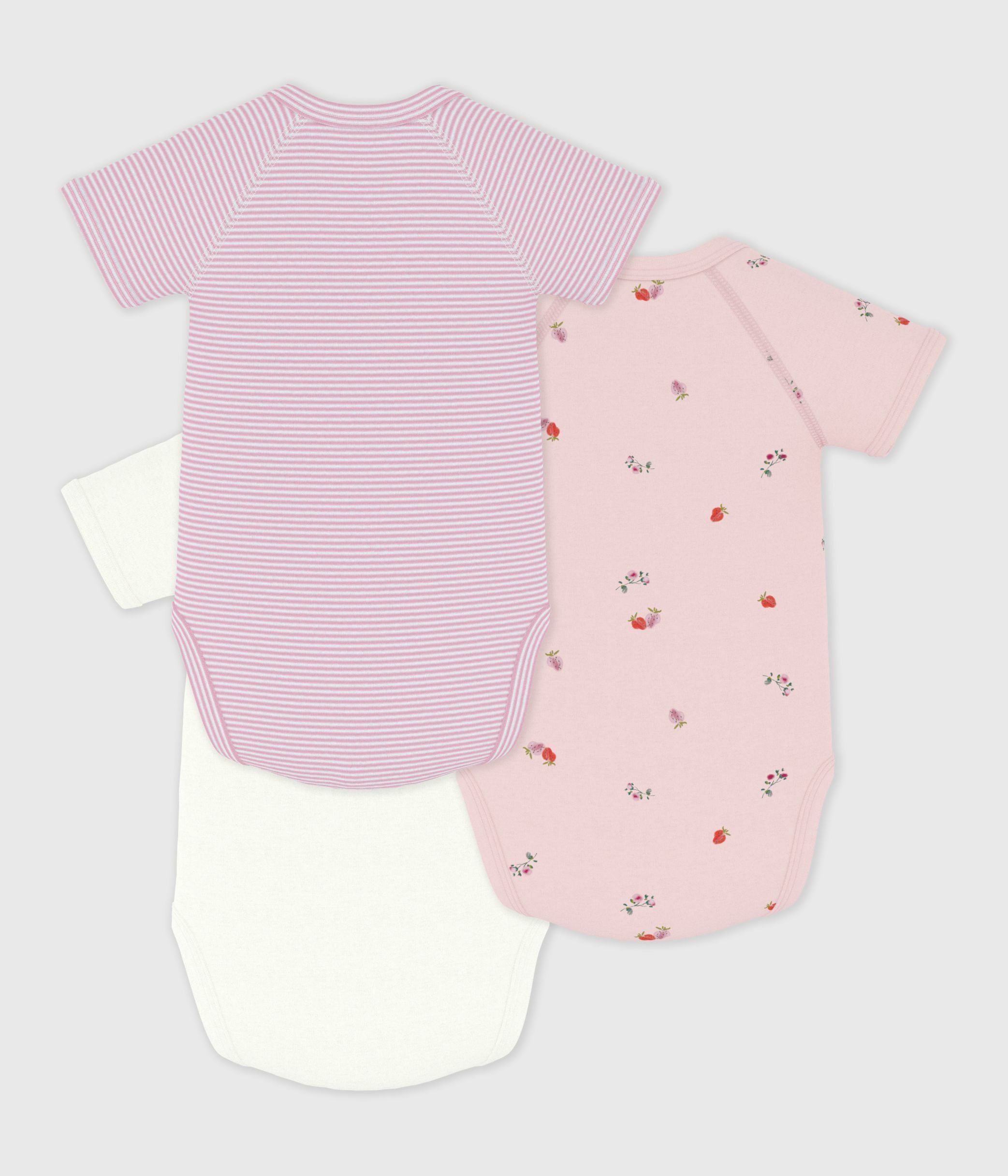lot-de-3-bodies-croisés-manches-courtes-en-coton-imprimé-bébé