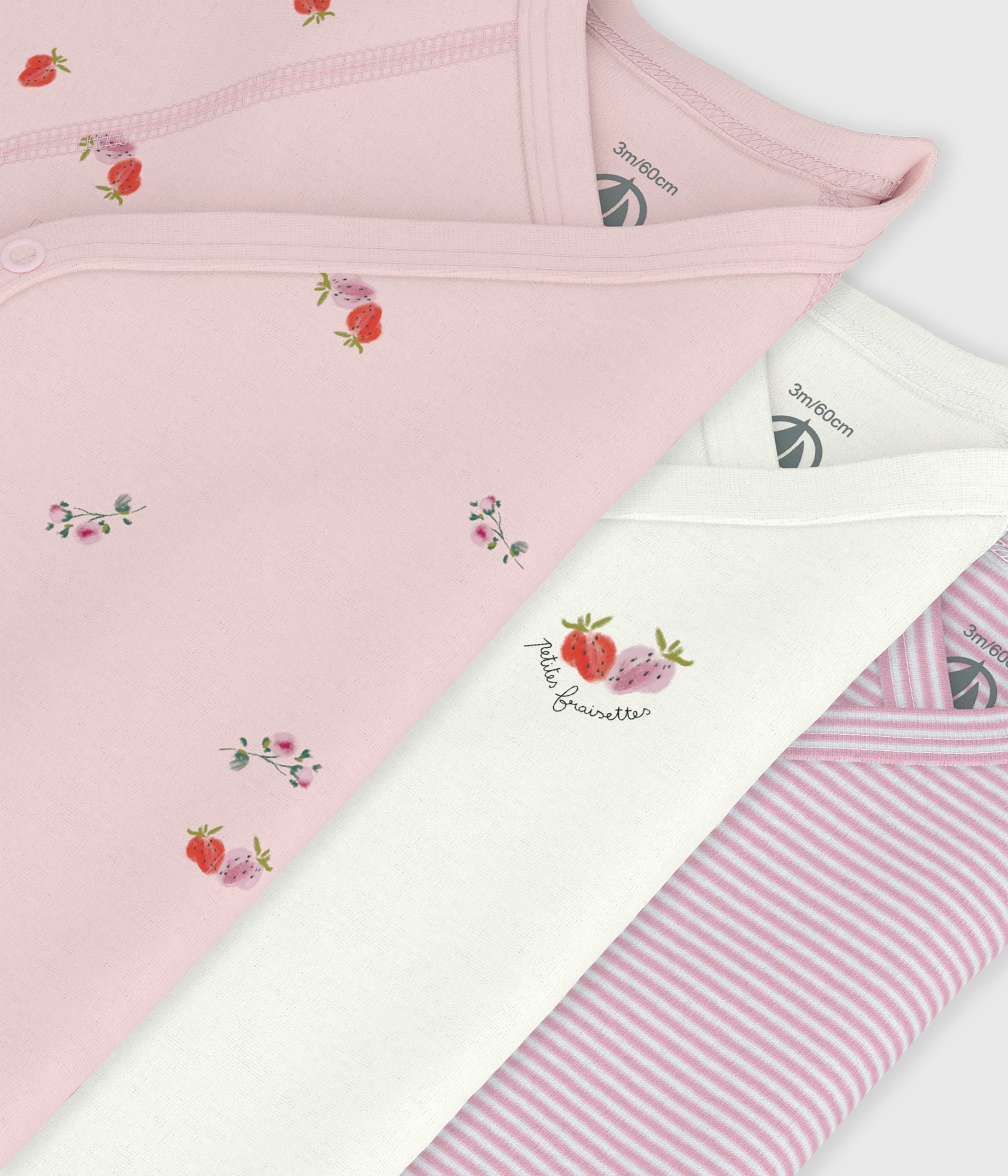 lot-de-3-bodies-croisés-manches-courtes-en-coton-imprimé-bébé