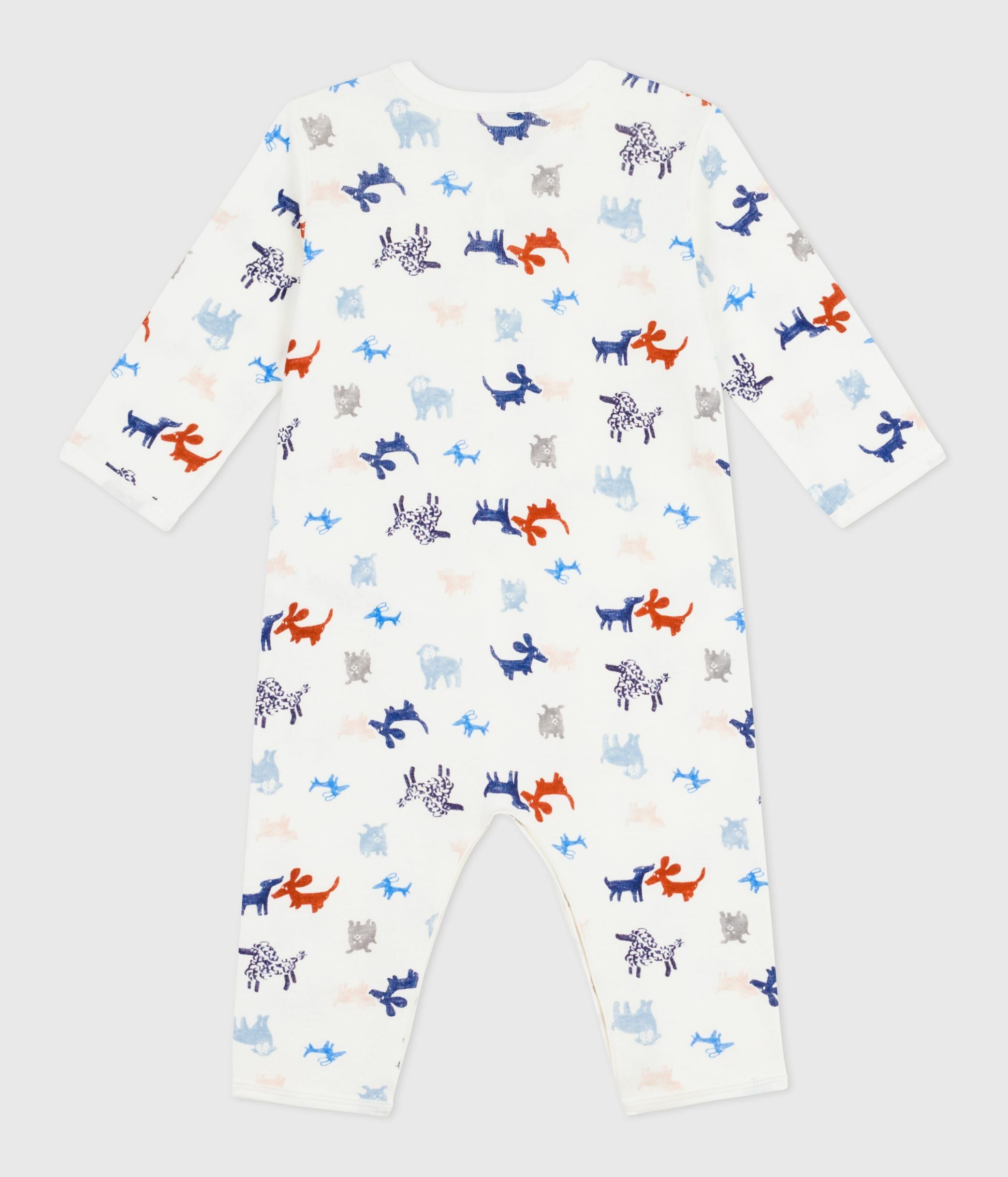 pyjama-bébé-en-coton-sans-pieds-imprimé-chien