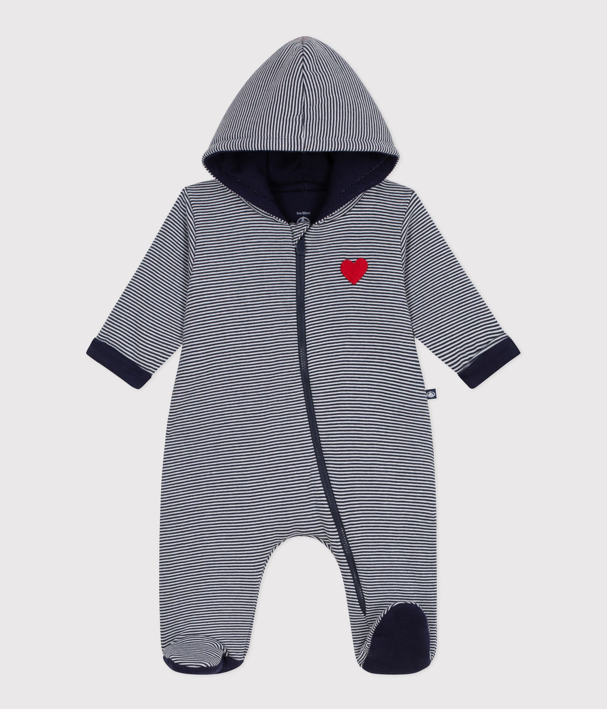 combinaison-ouatinée-bébé-à-capuche-et-pieds,-rayée