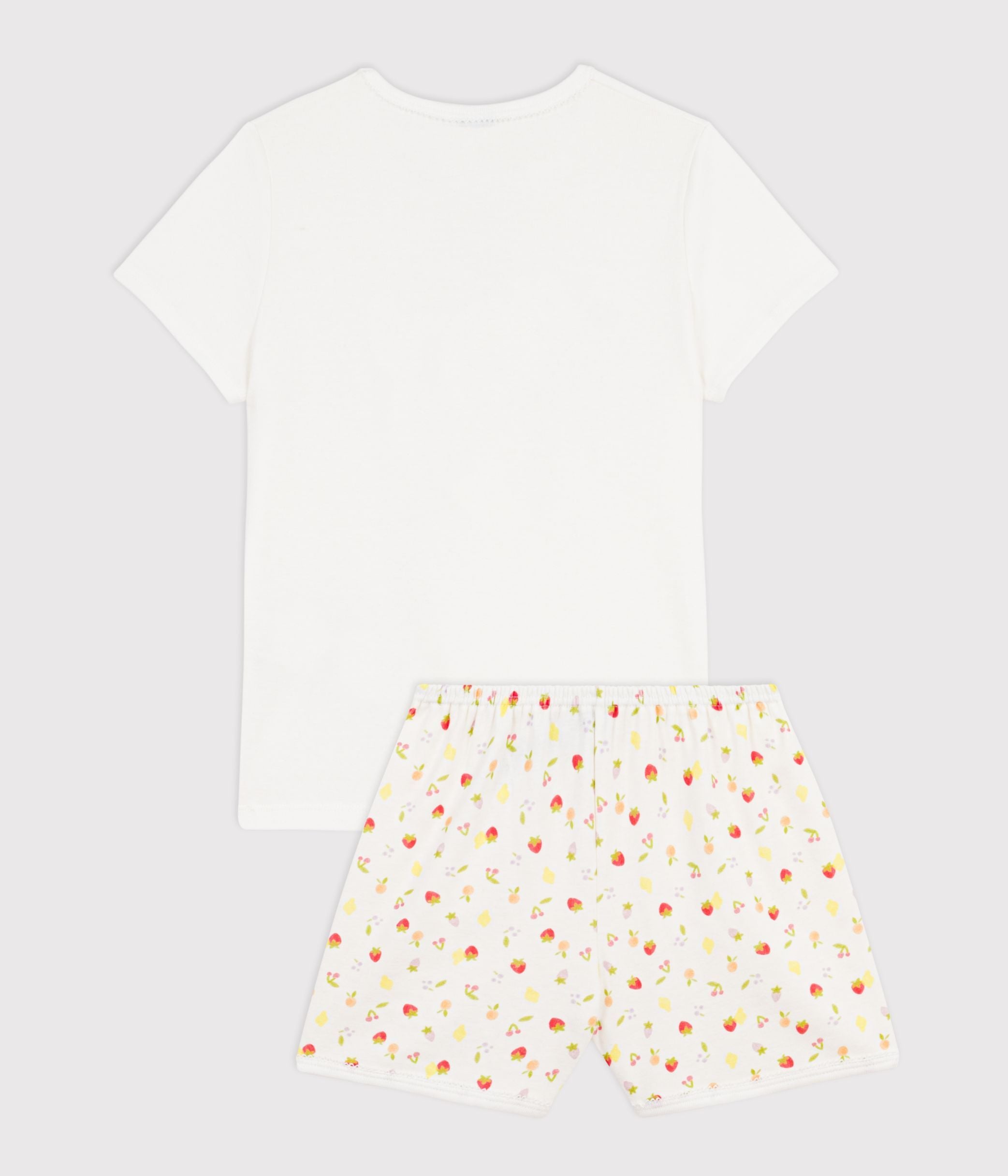 pyjama-short-enfant-en-coton-imprimé-fruits