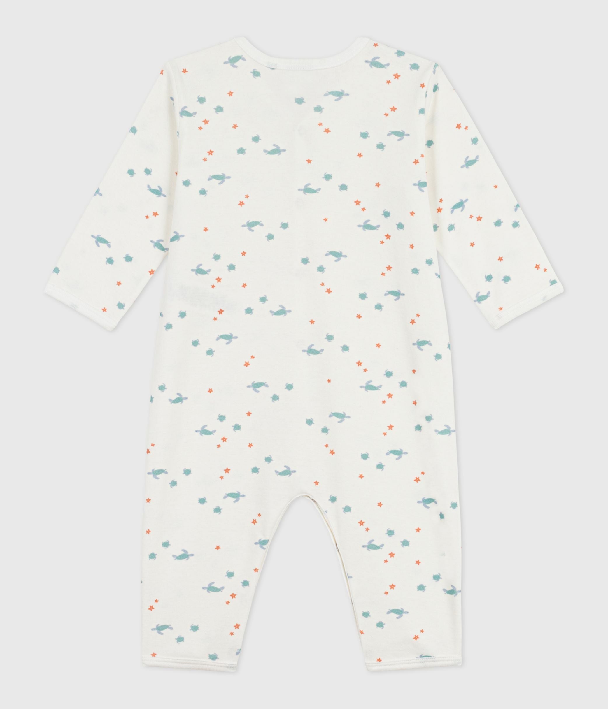 pyjama-bébé-en-coton-sans-pieds-imprimé-tortues