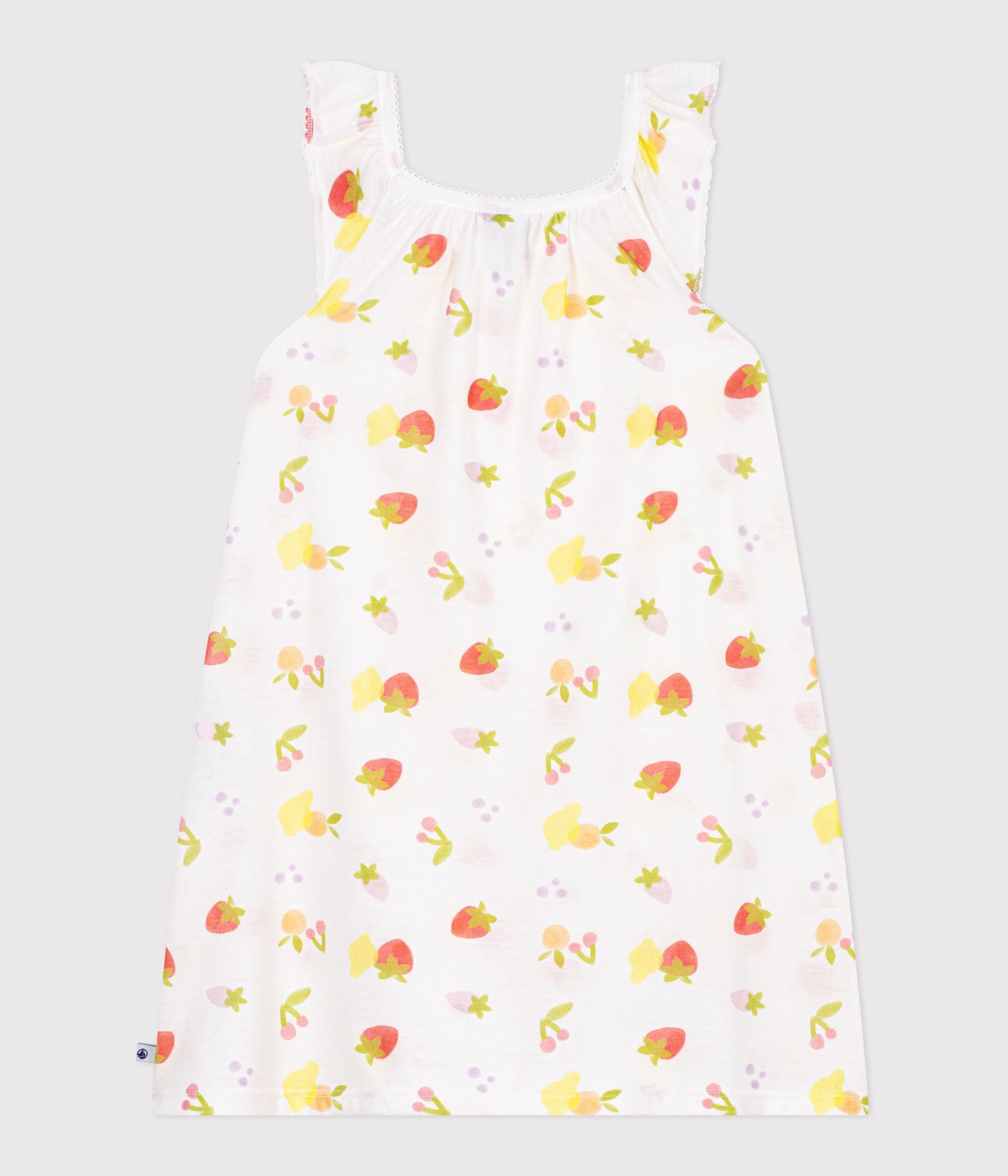 chemise-de-nuit-enfant-en-coton-imprimé-fruits