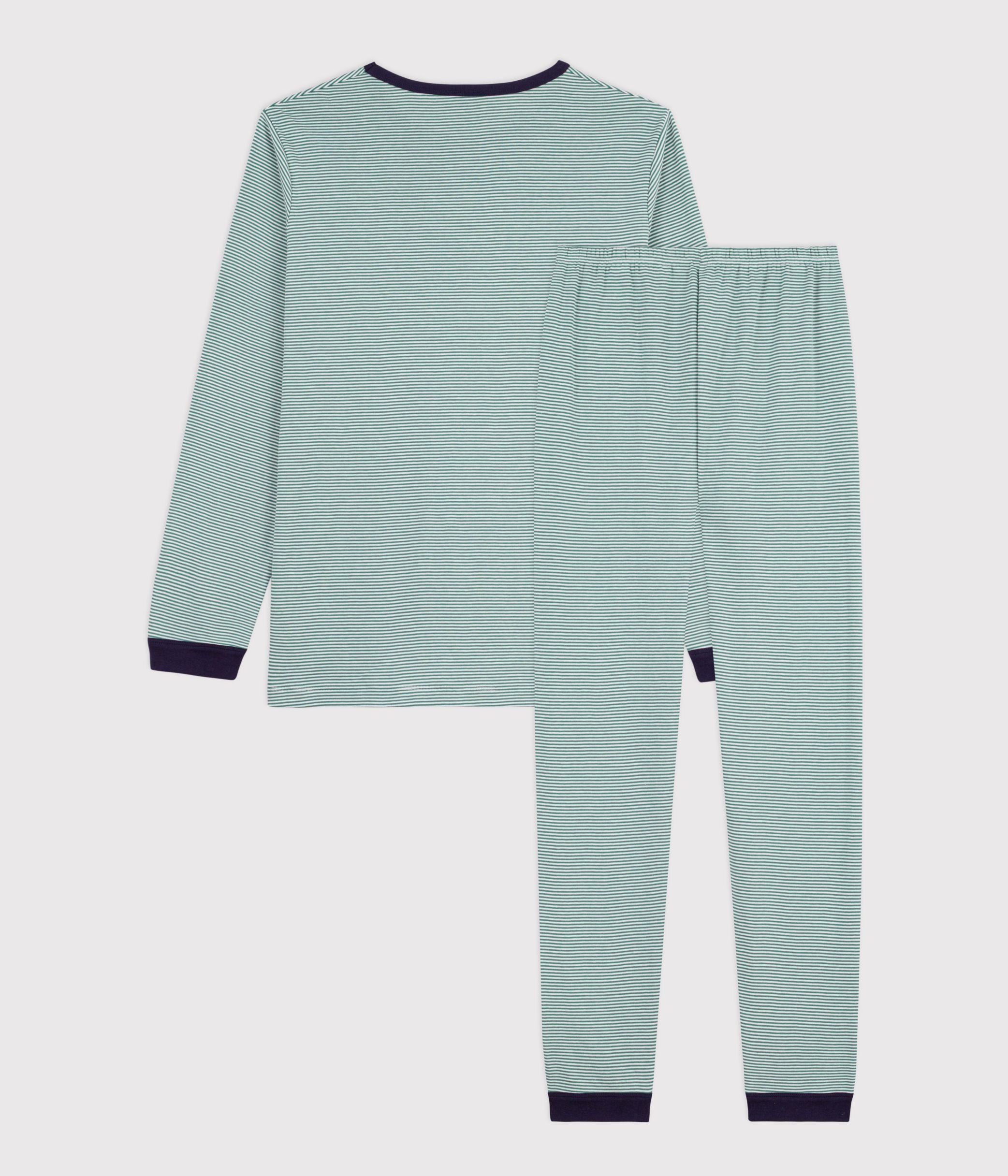 pyjama-junior-en-coton-à-rayures
