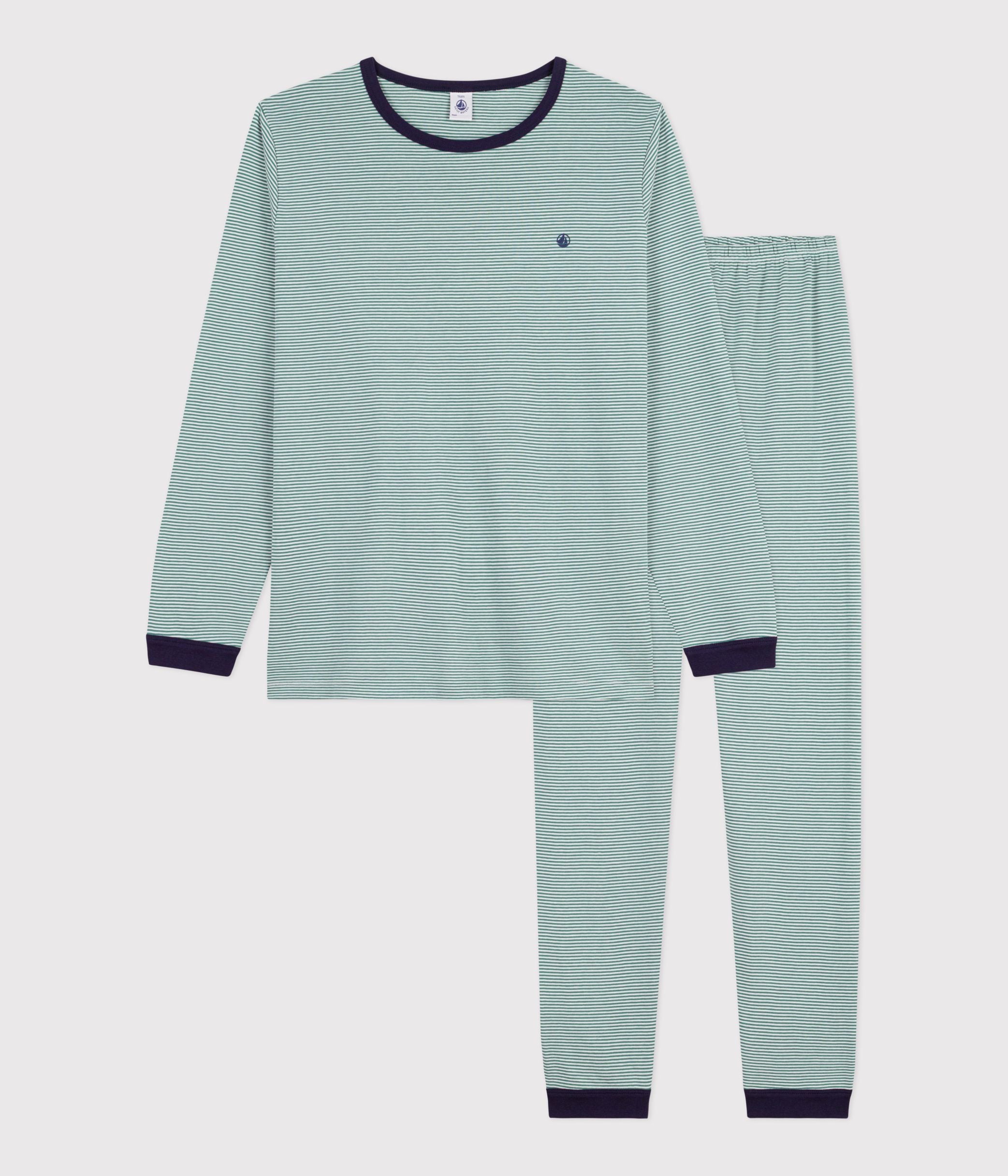 pyjama-junior-en-coton-à-rayures
