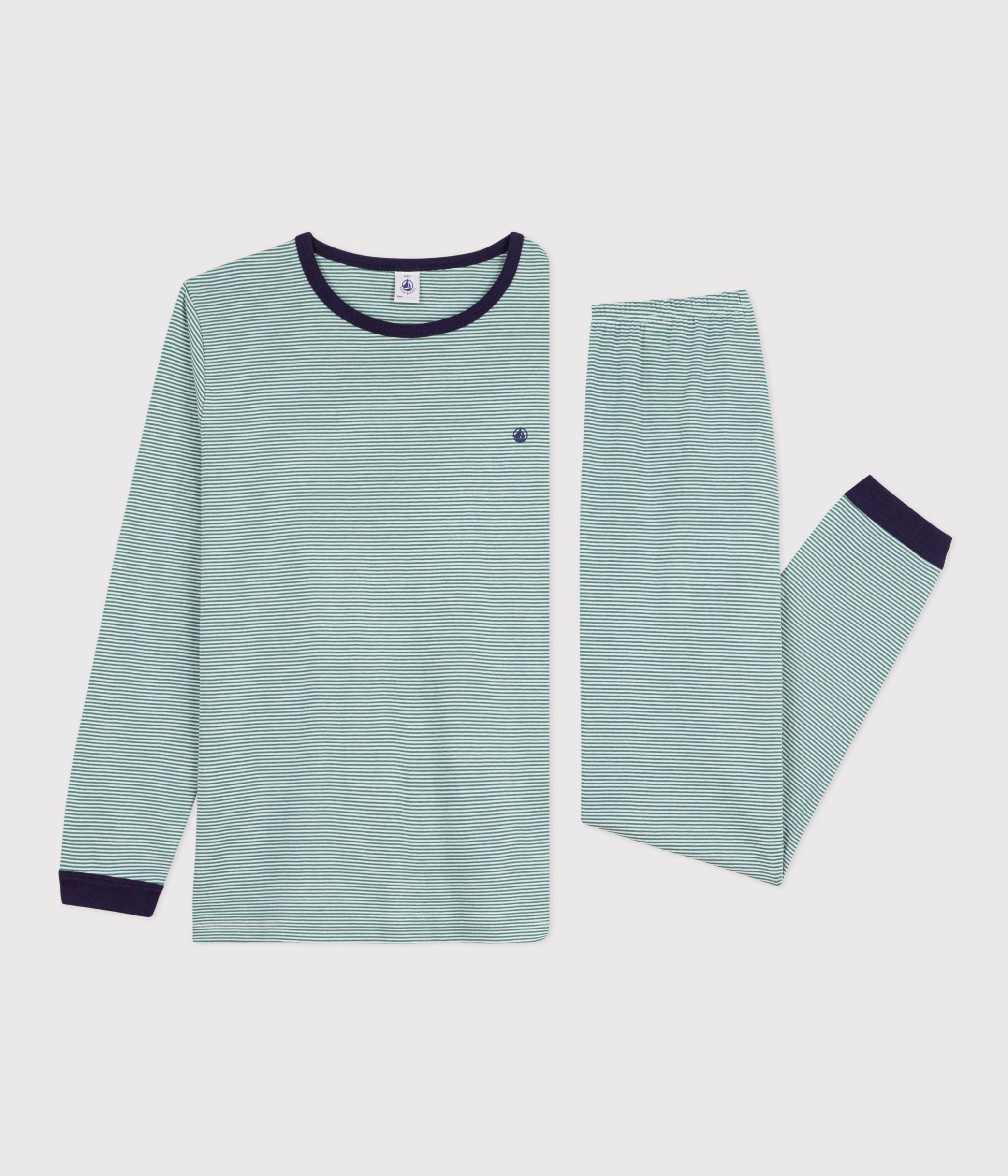 pyjama-junior-en-coton-à-rayures