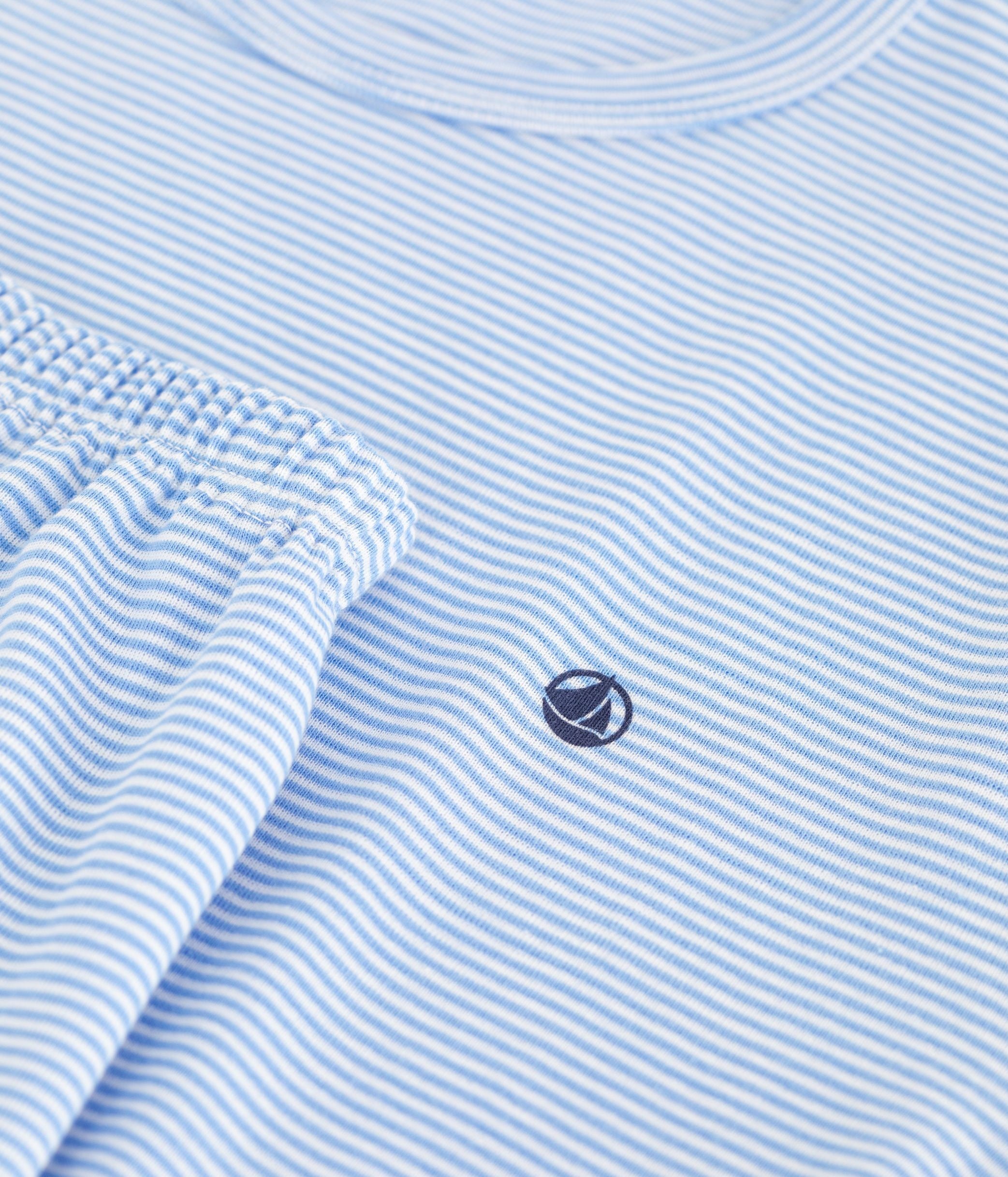 pyjama-junior-short-en-coton-à-rayures
