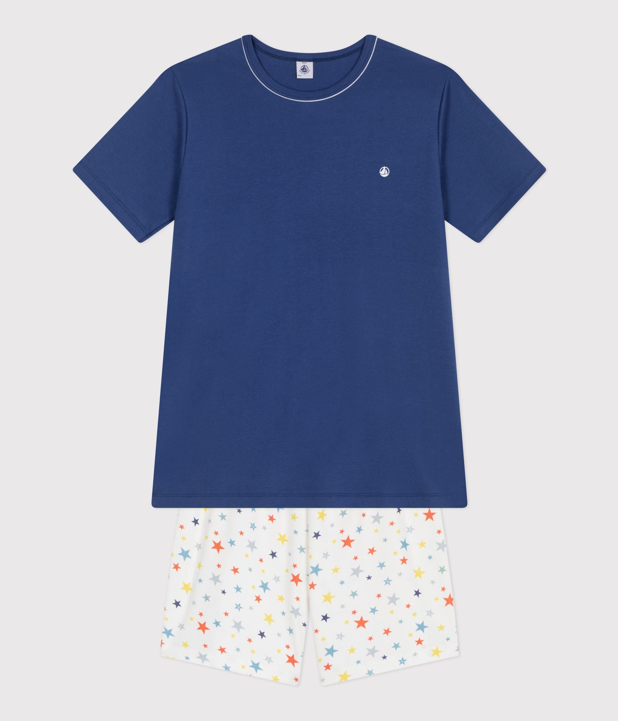 pyjama-junior-short-en-coton-imprimé-étoiles