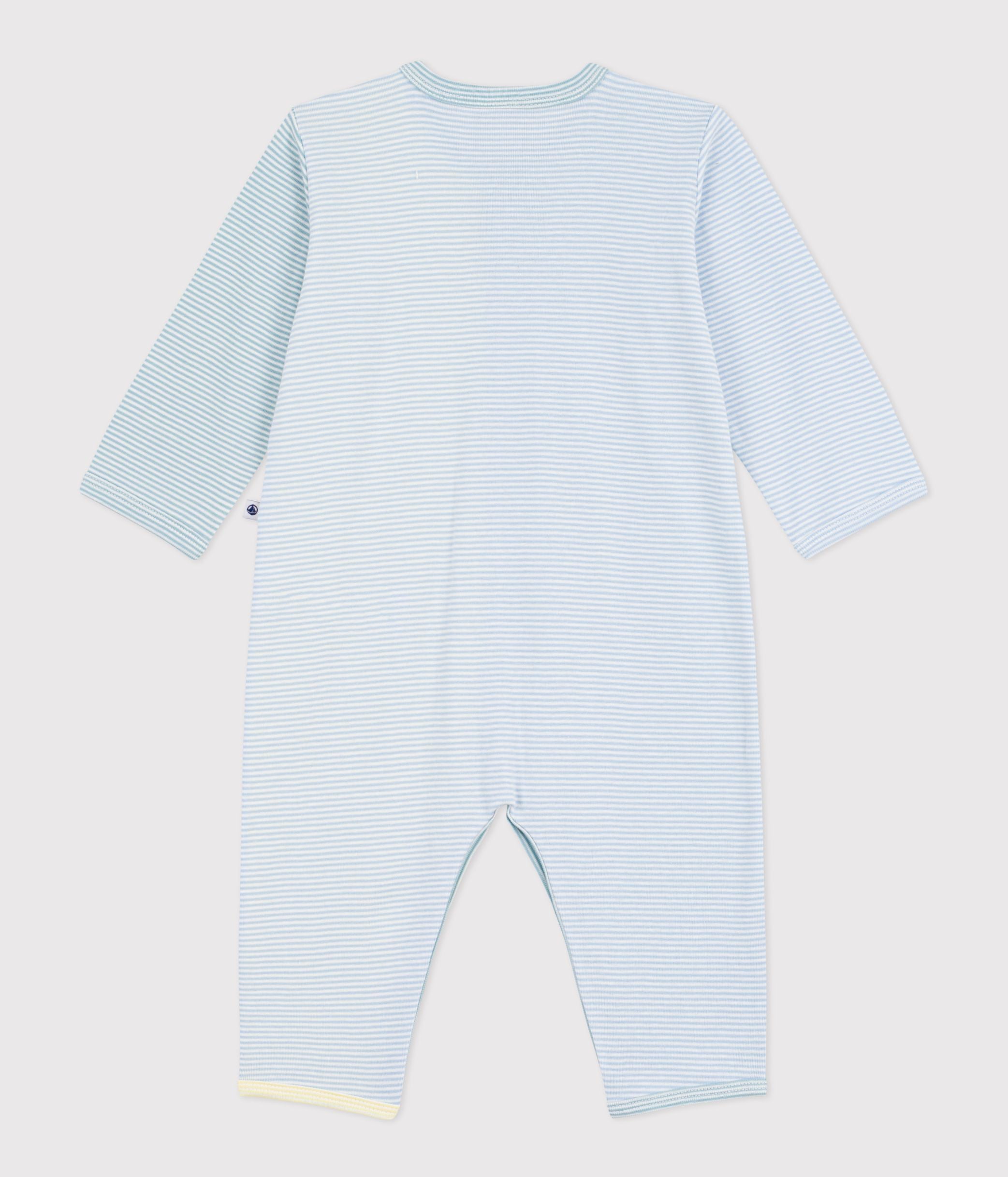 pyjama-bébé-en-coton-sans-pieds-imprimé-à-rayures