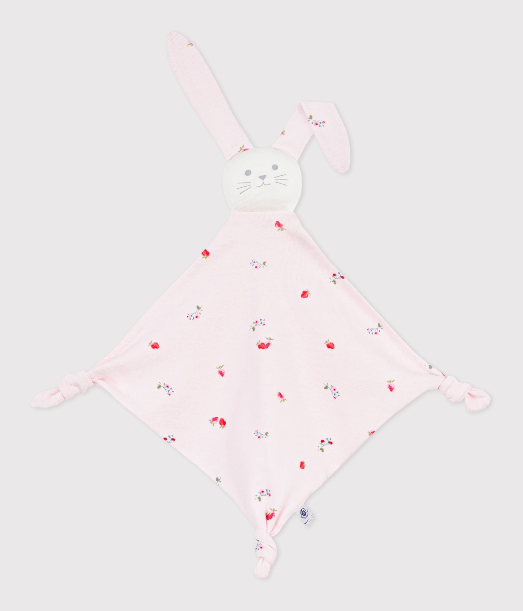 doudou-bébé-en-coton-imprimé-fleuri