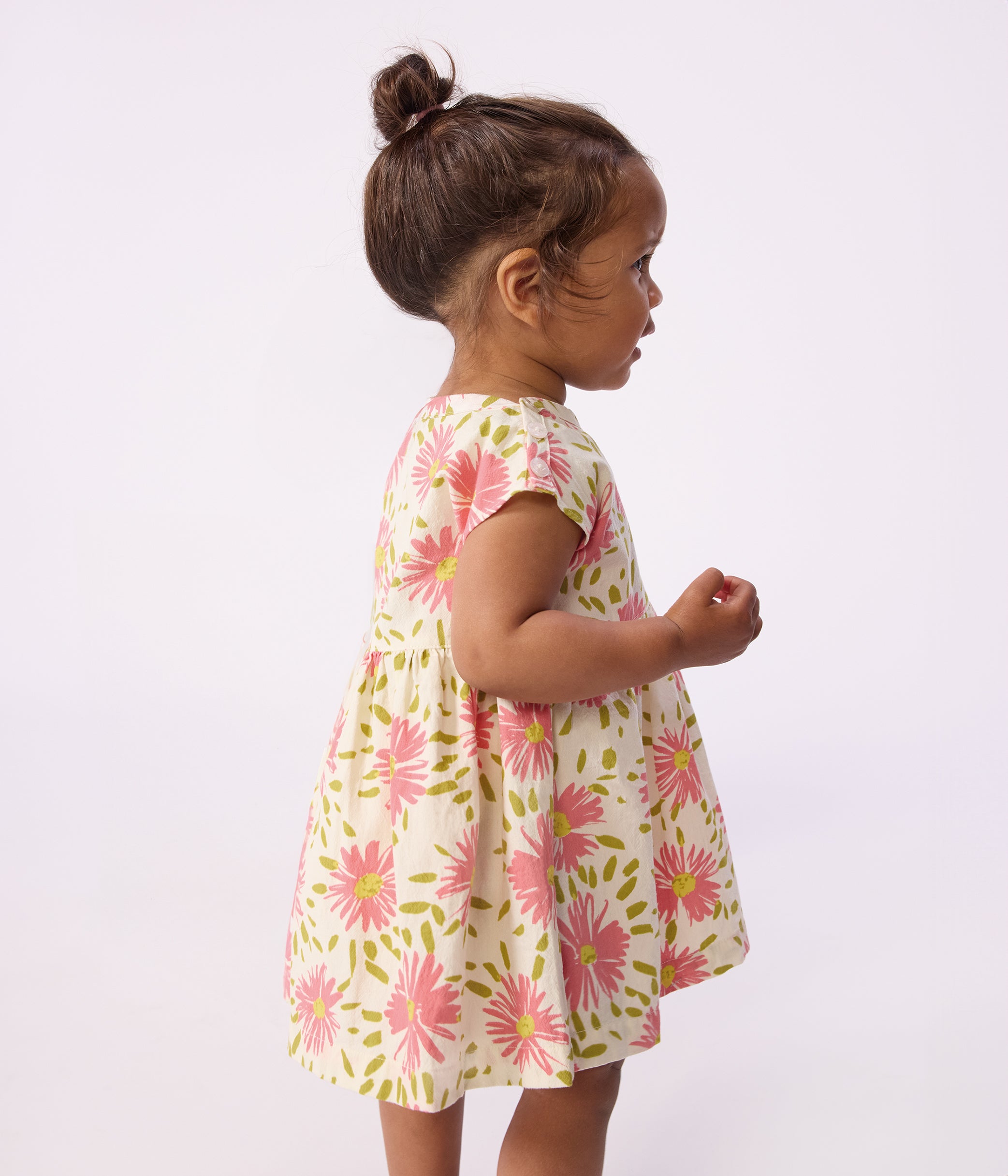 robe-bébé-en-coton-manches-courtes-imprimée