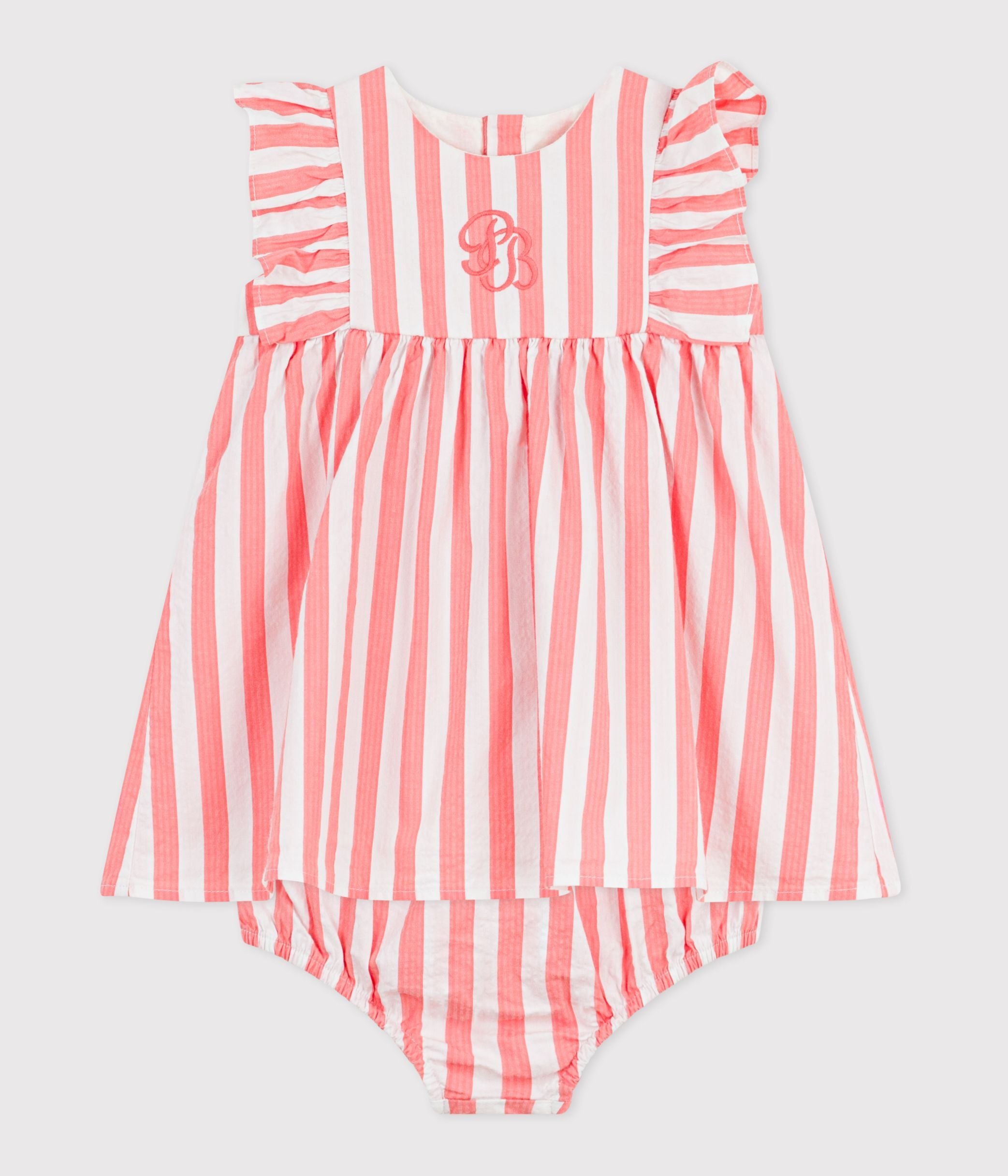 robe-bébé-en-coton-sans-manches-et-son-bloomer-rayés