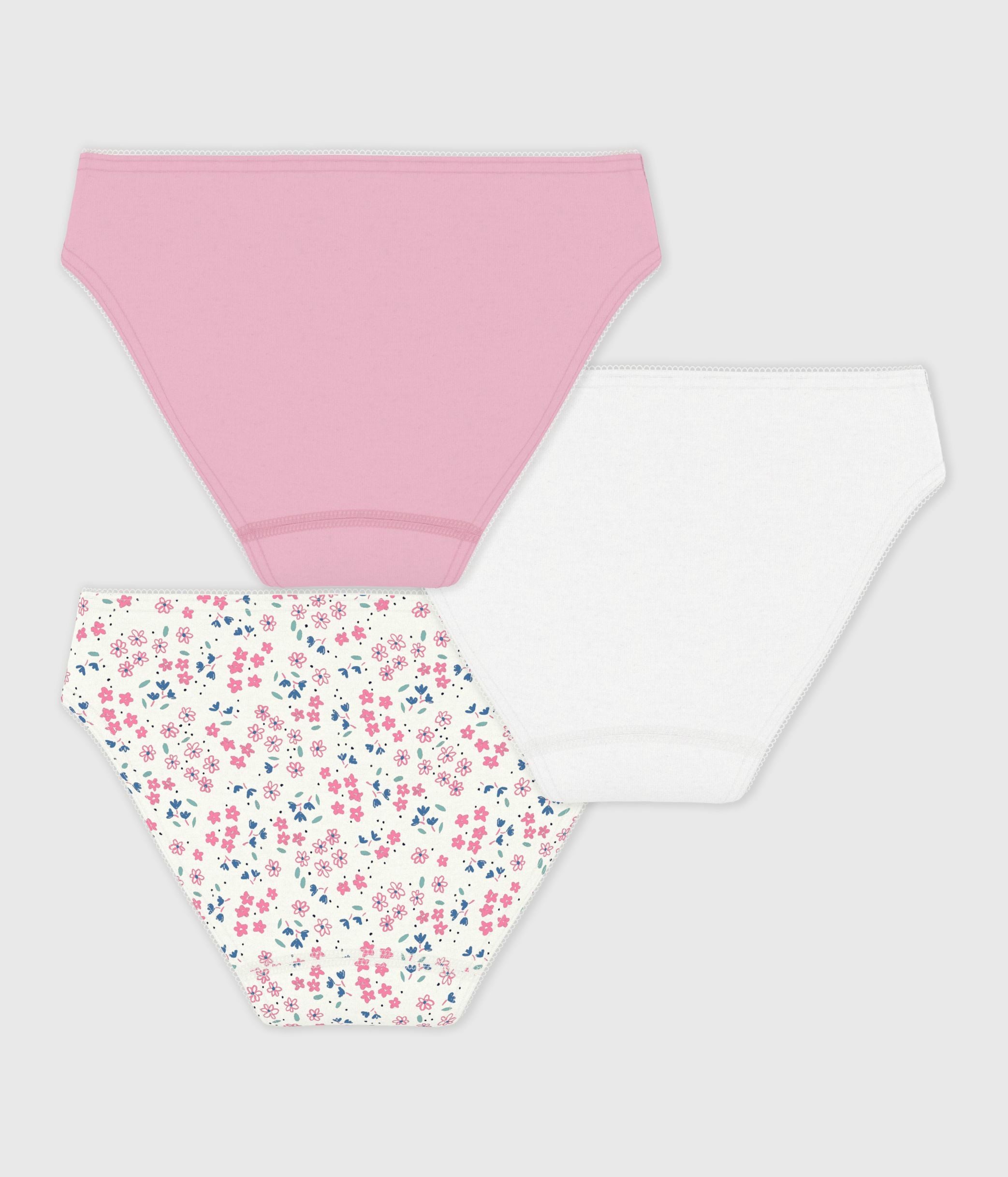 lot-de-3-culottes-enfant-en-coton-imprimé-fleuri